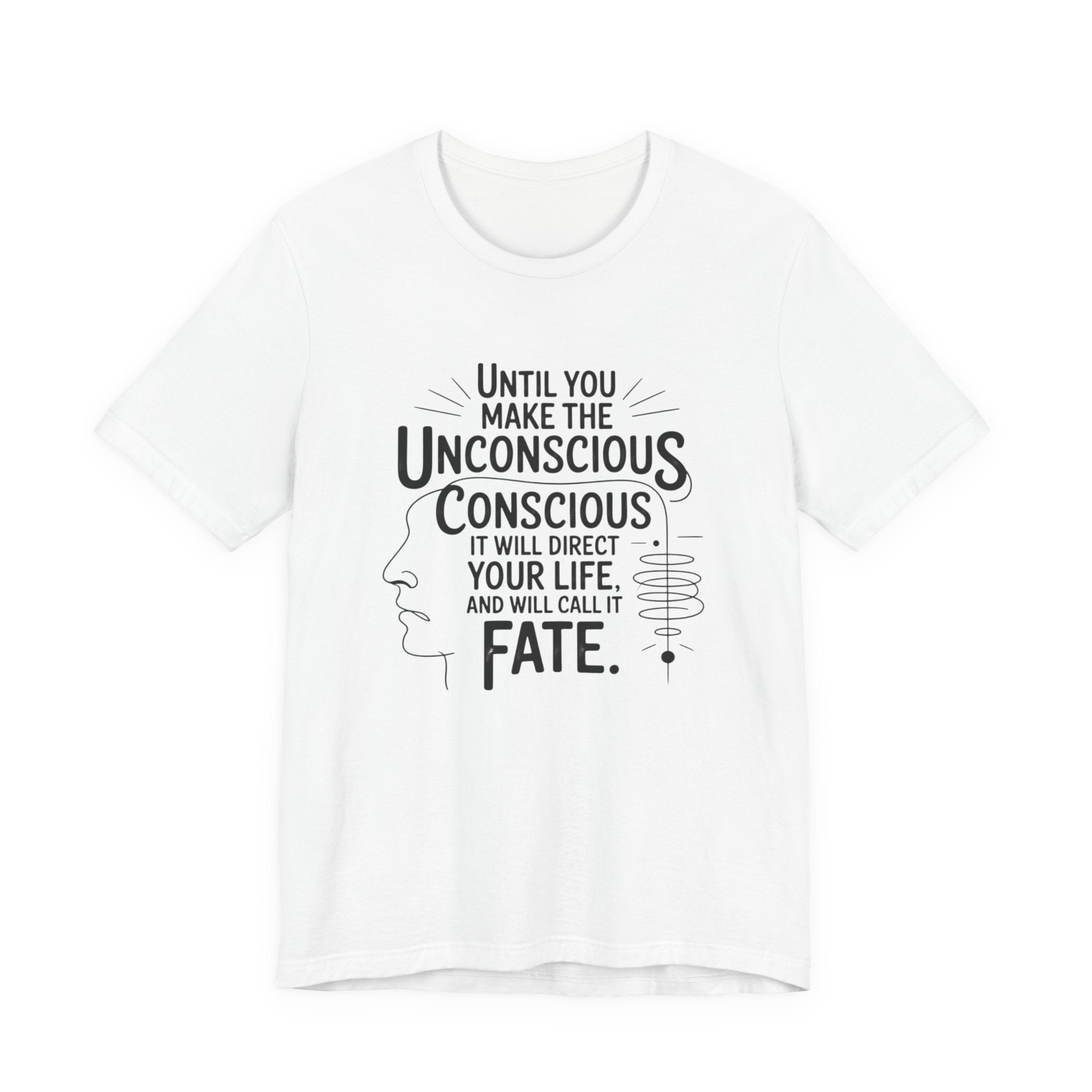 Carl Jung tee, Inspirational Quote Tee, Unisex Jersey Tee, Mindfulness T-Shirt, Motivational Shirt, Gift for Growth and Self-Discovery