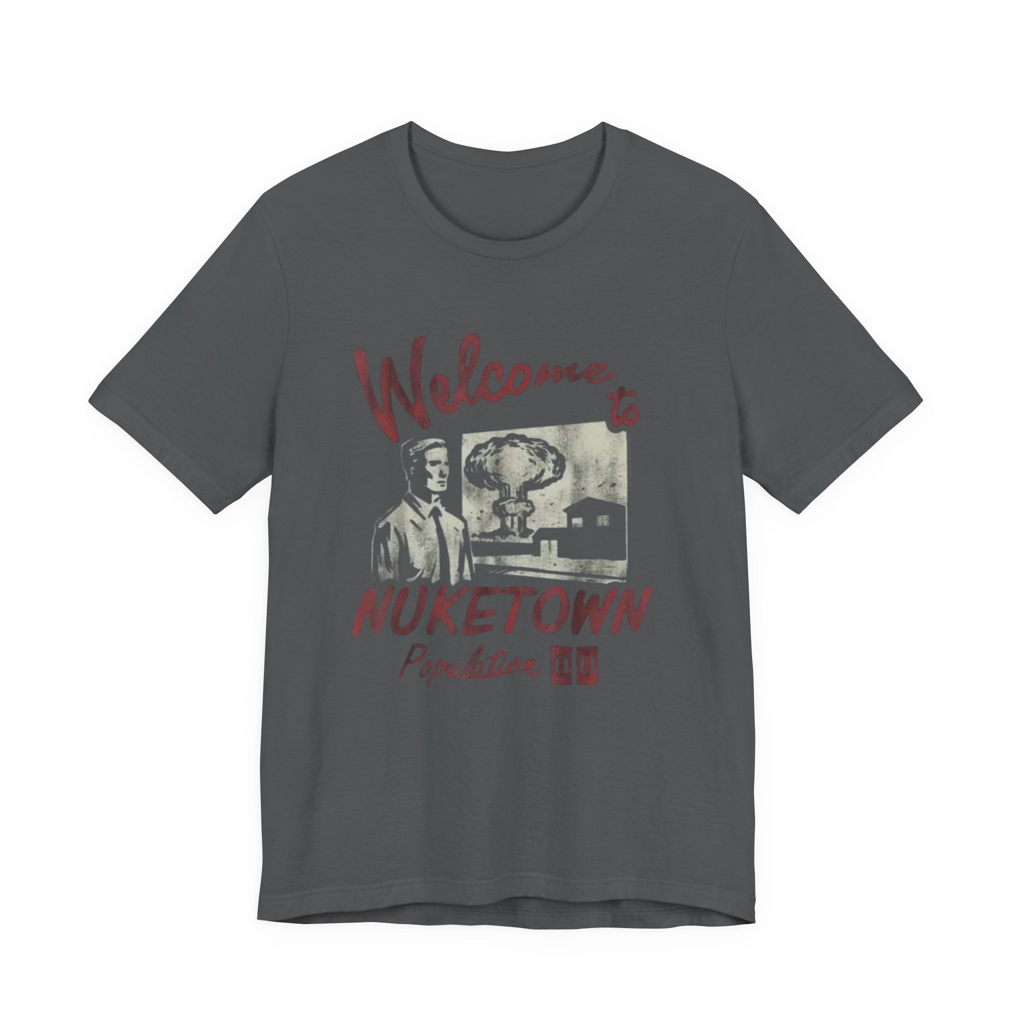 Nuketown Retro Tee — "Welcome to Nuketown" Vintage Gaming T‑Shirt, Fallout Tee