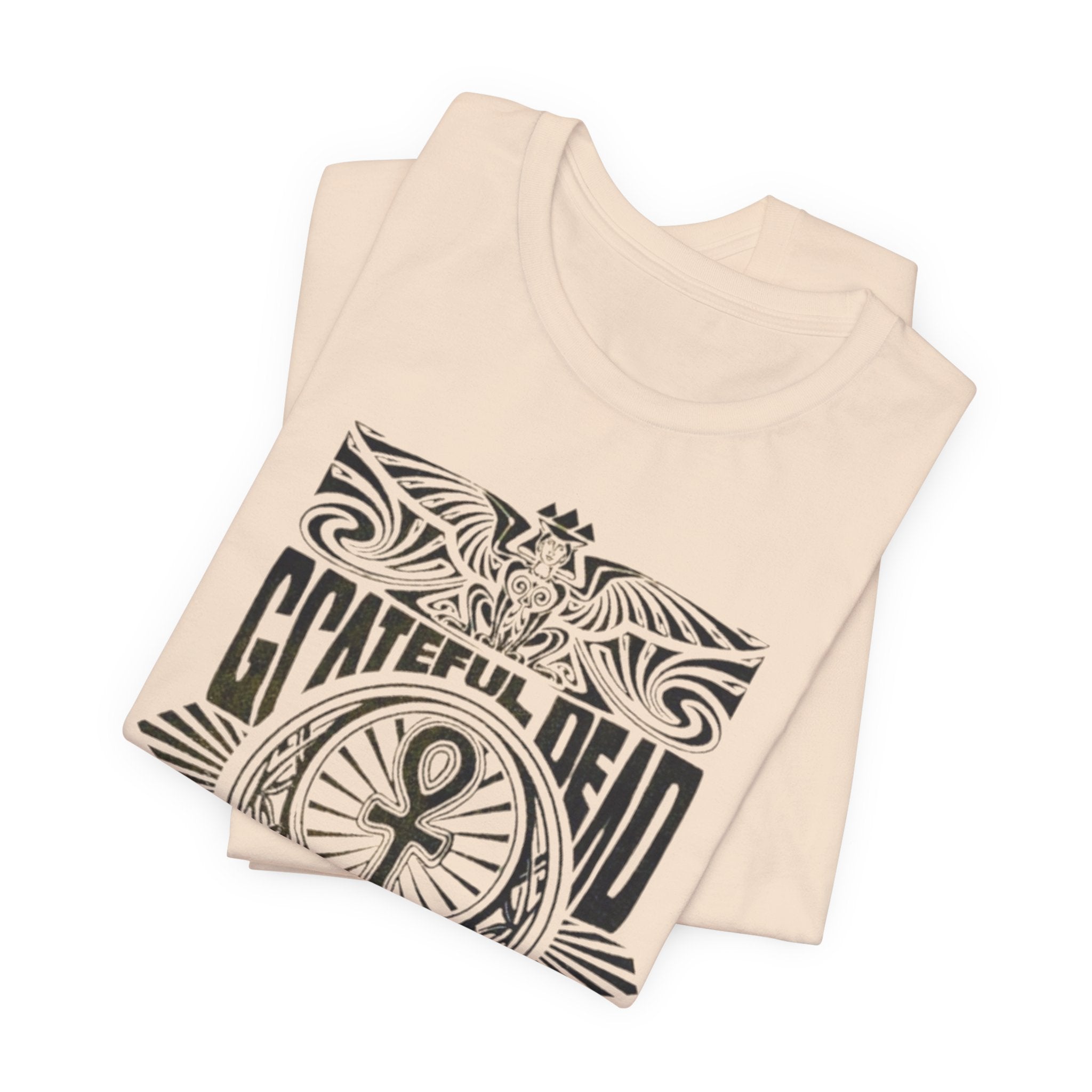 Grateful Dead Skull Ankh Graphic Tee | Vintage Band Poster Style