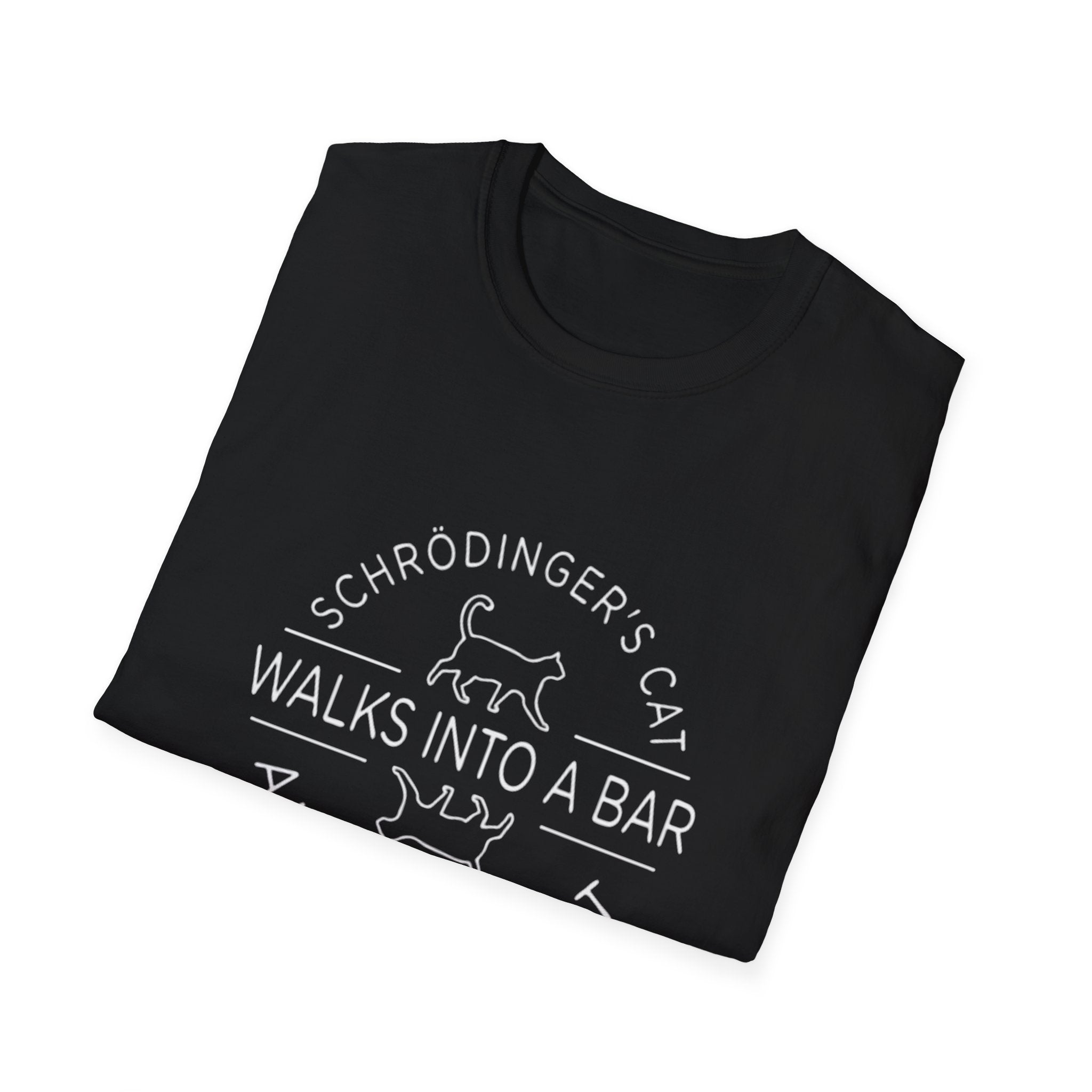 Schrodinger's Cat Science Tee, T-Shirt | Funny Cat Physics Shirt