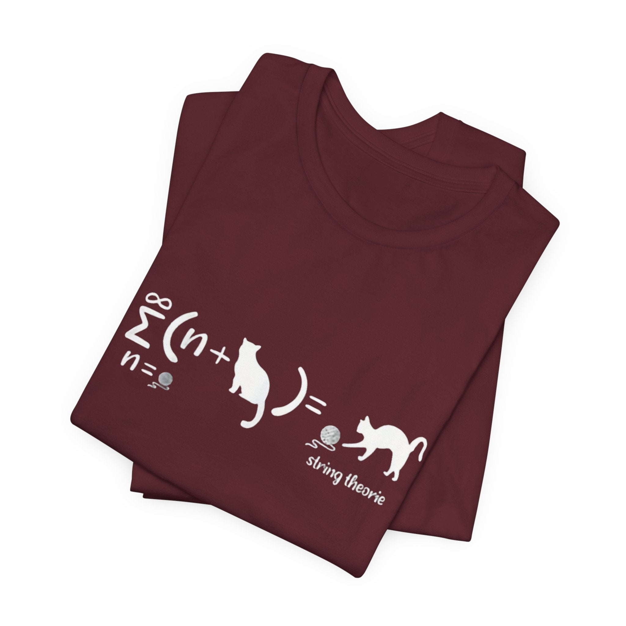 Cat String Theory T-Shirt | Math Physics Humor Tee