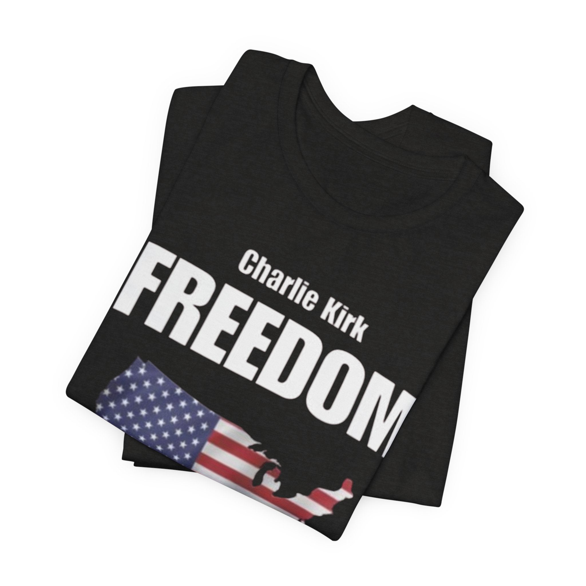 Patriotic Freedom Tee, Unisex Jersey T-Shirt, American Flag Shirt, Independence Day Gift, Memorial Day Apparel, Politically-Themed Shirt
