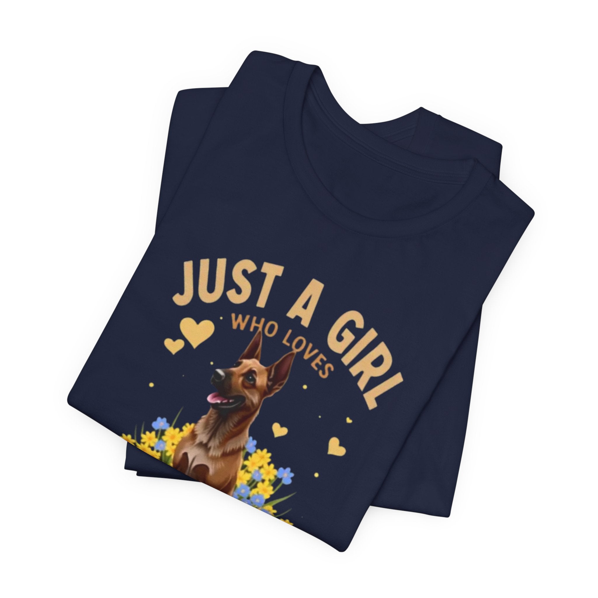 Just A Girl Who Loves Belgian Malinois T-Shirt | Belgian Malinois Tee