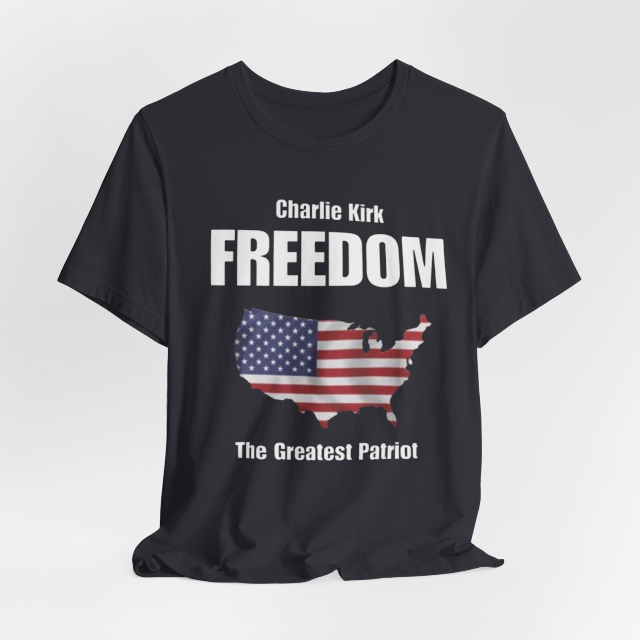 Patriotic Freedom Tee, Unisex Jersey T-Shirt, American Flag Shirt, Independence Day Gift, Memorial Day Apparel, Politically-Themed Shirt