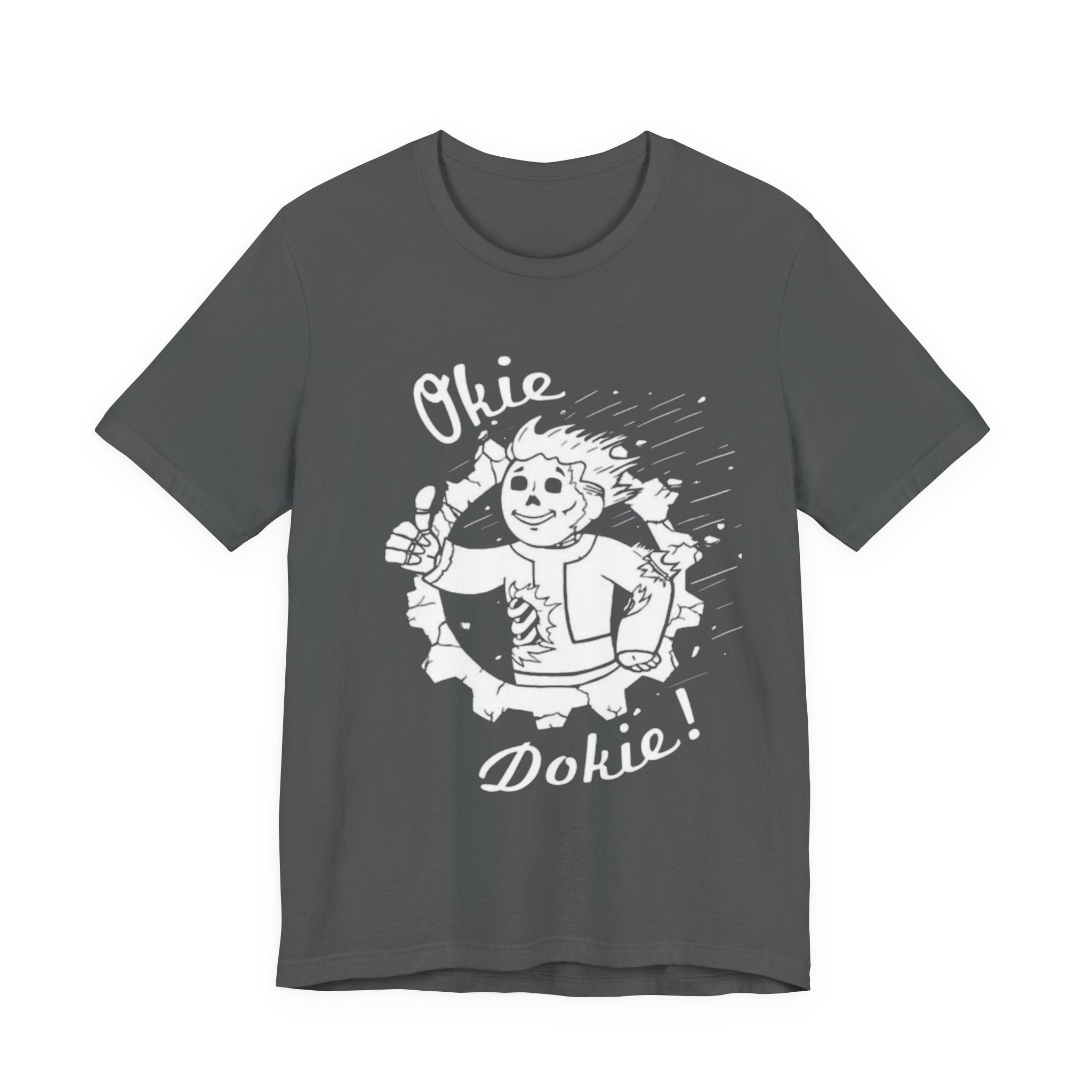 Okie Dokie! Retro Thumbs-Up Graphic Tee, Fallout tee