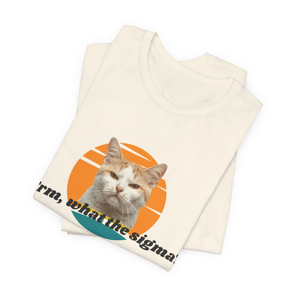 Grumpy Cat Sunset Graphic Tee | "Erm, what the sigma?" Text