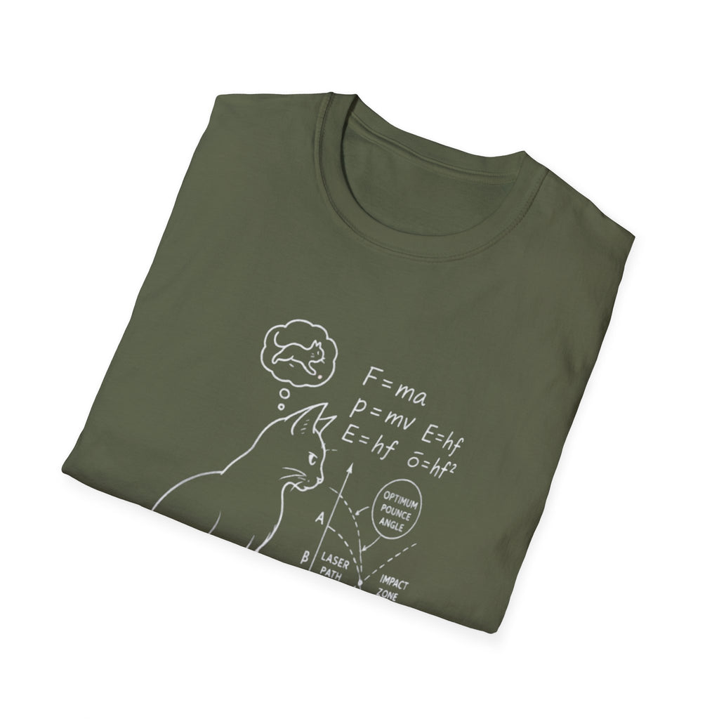 Schrödinger Cat Diagram T-Shirt | Quantum Physics Cat Tee
