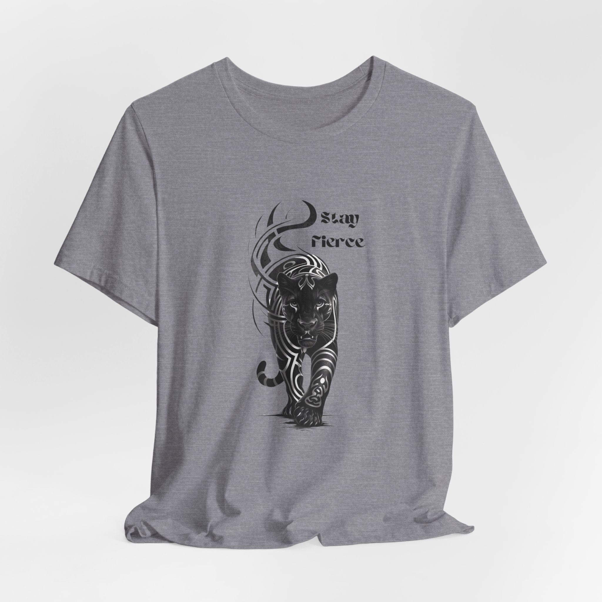 Stay fierce, Black Panther Motivational Inspirational  Bella Canvas soft Unisex Jersey Short Sleeve Tee
