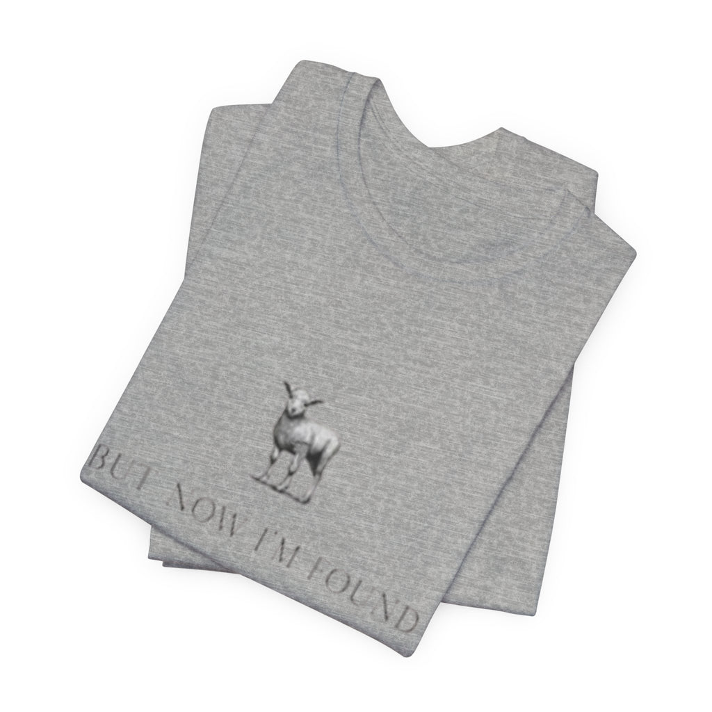 Lamb Illustration with "But Now I'm Found" Tee | christian tee, Jesus shirt, Spiritual shirt,