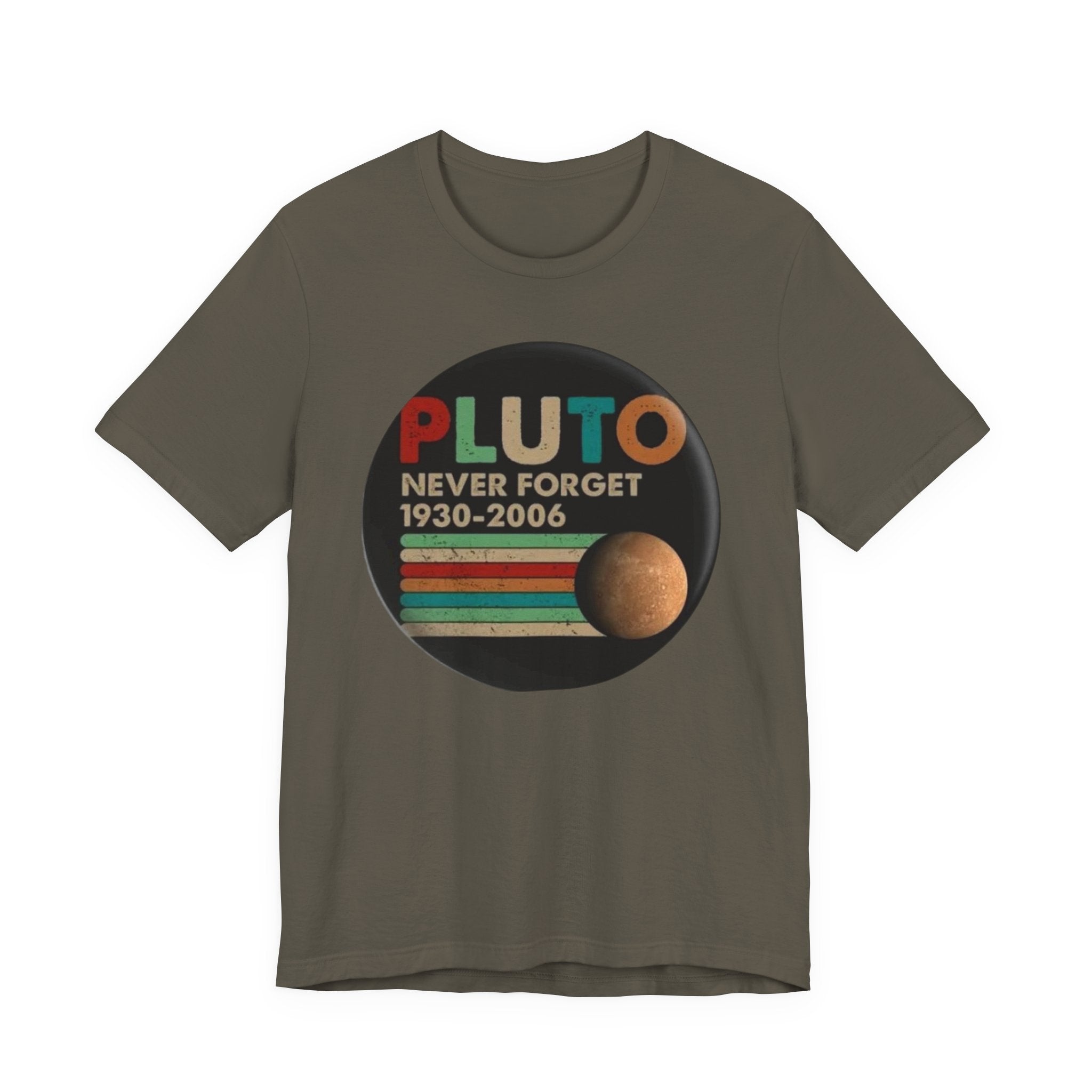 Pluto Never Forget 1930-2006 Tee | Planet Retro Astronomy Tee