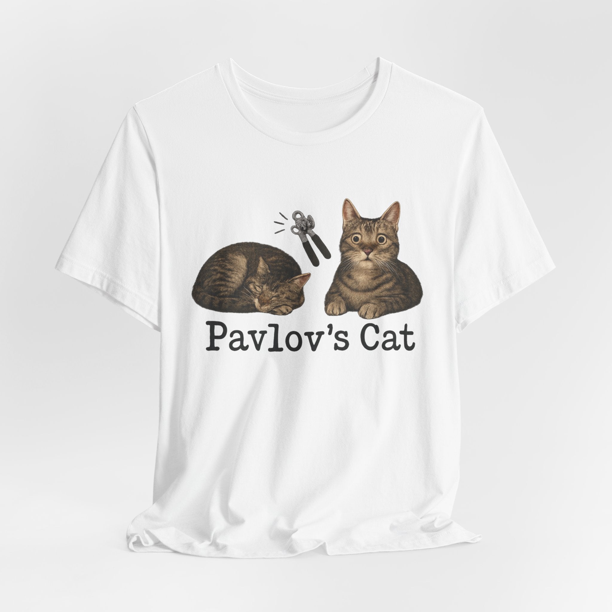 Pavlov's Cat T-Shirt — Funny Psychology Cat Tee for Animal Lovers