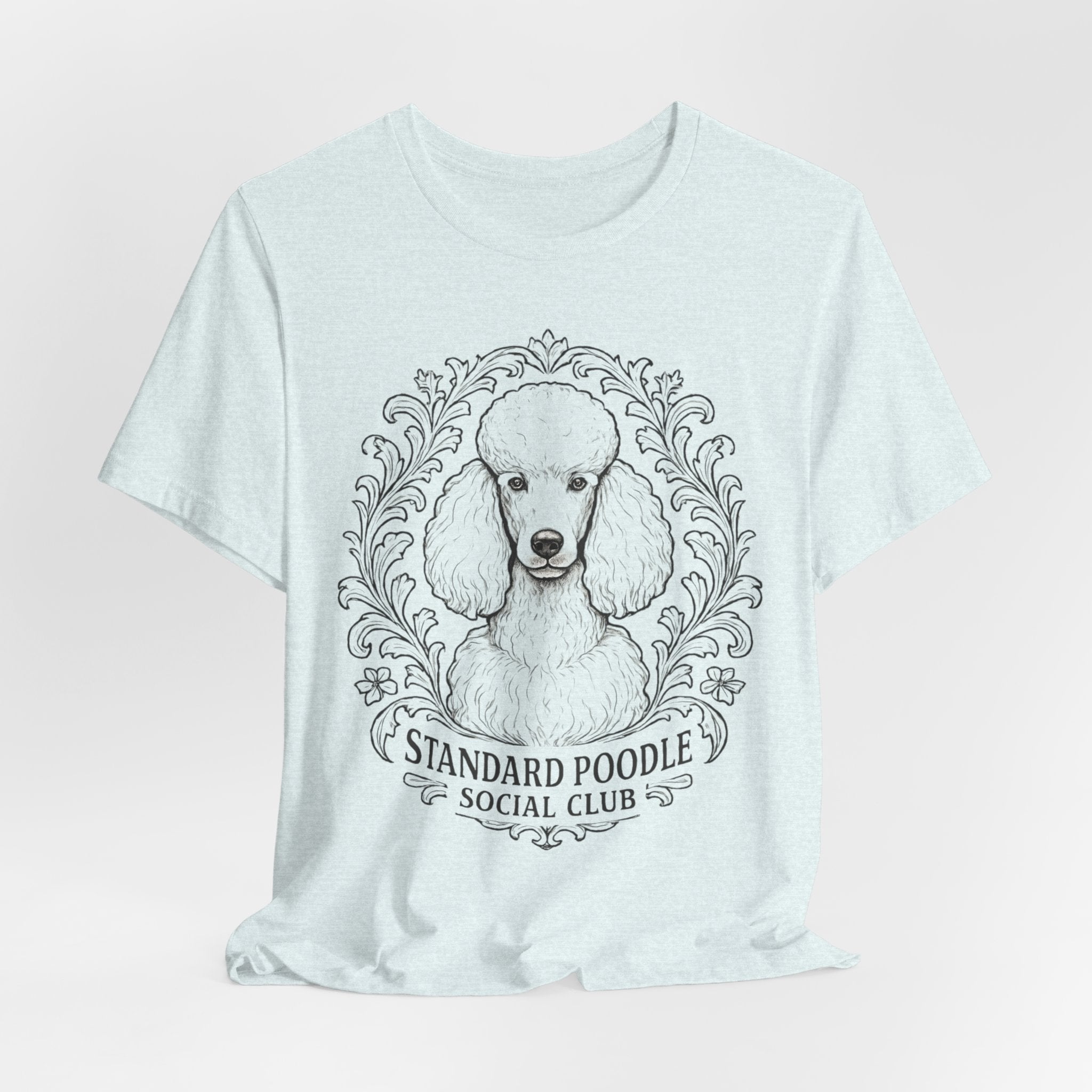 Standard Poodle Social Club Tee, Dog Lover Shirt, Pet Owner Gift, Canine Apparel, Animal Lovers T-Shirt, Unisex Short Sleeve Top