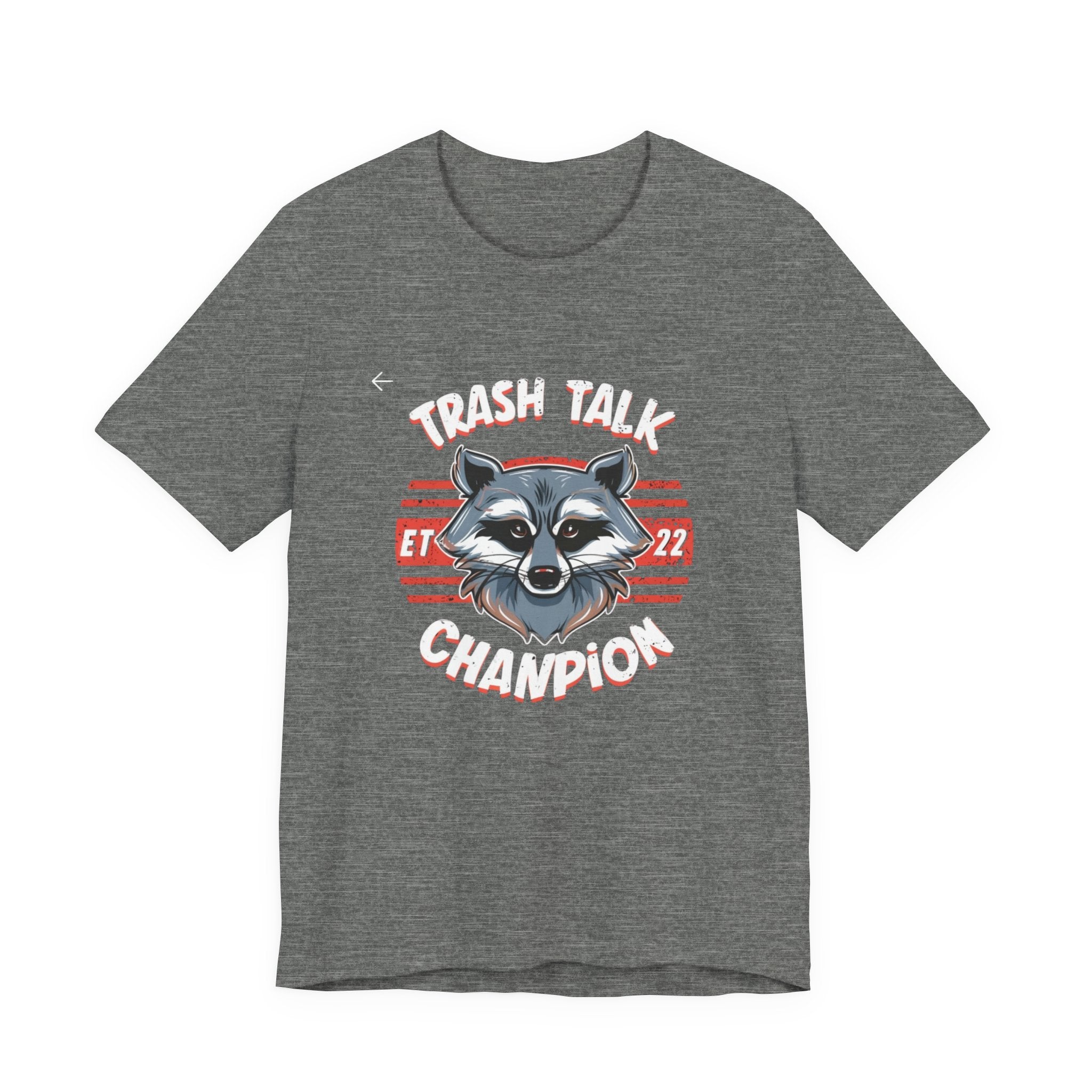 Funny Raccoon 'Trash Talk Champion' T-Shirt