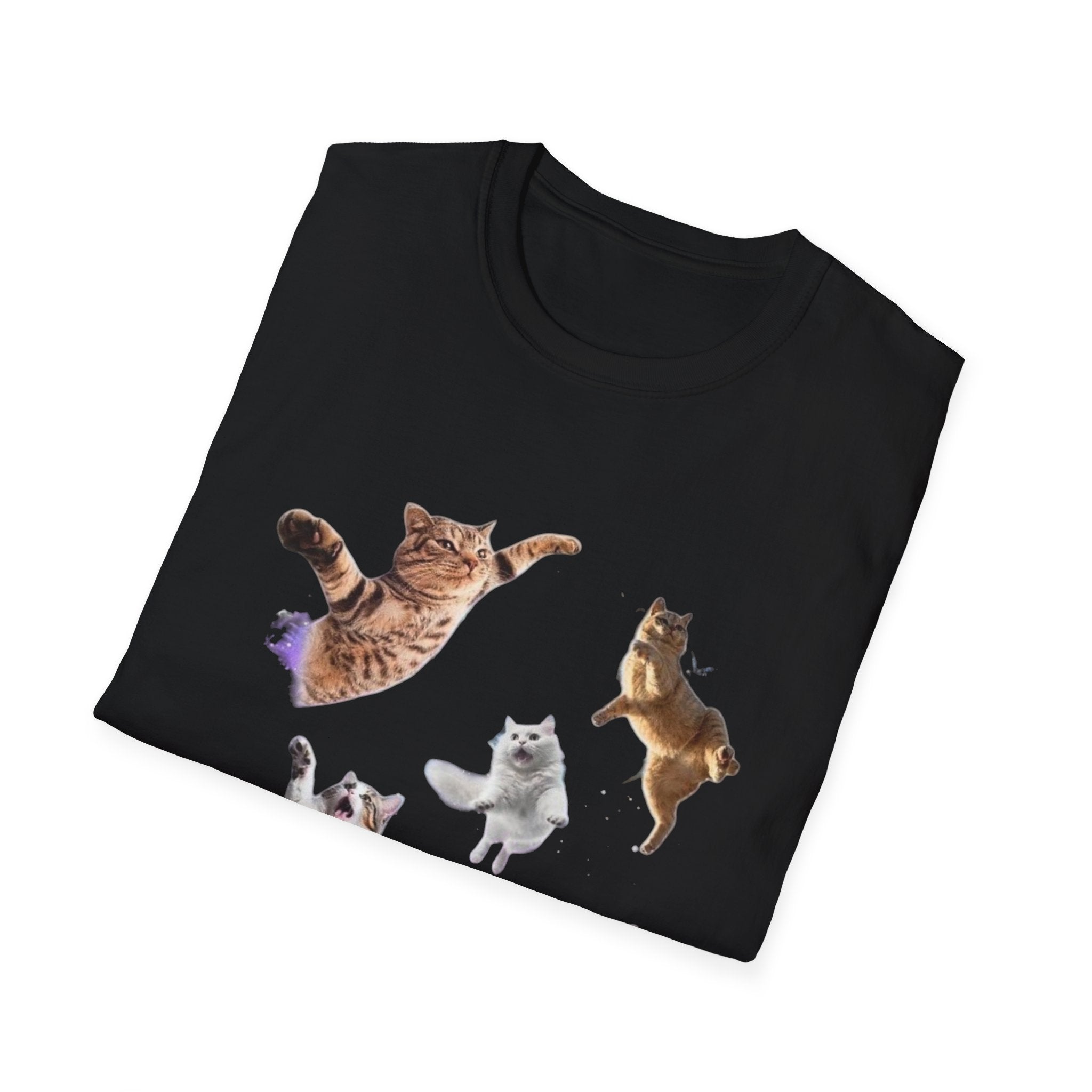 Space Dancing Cats Graphic T-Shirt