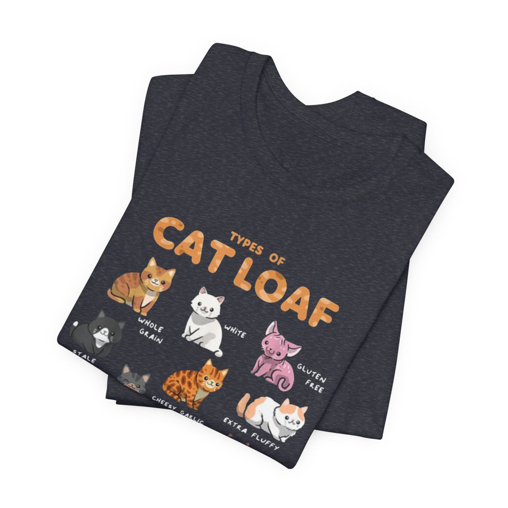 Types of Cat Loaf T-Shirt | Cute Cat Pose Illustration, Cat Lover Tee