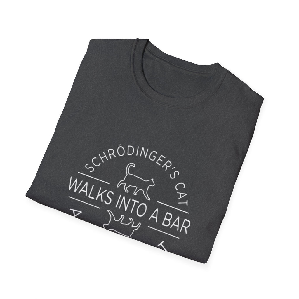 Schrodinger's Cat Science Tee, T-Shirt | Funny Cat Physics Shirt