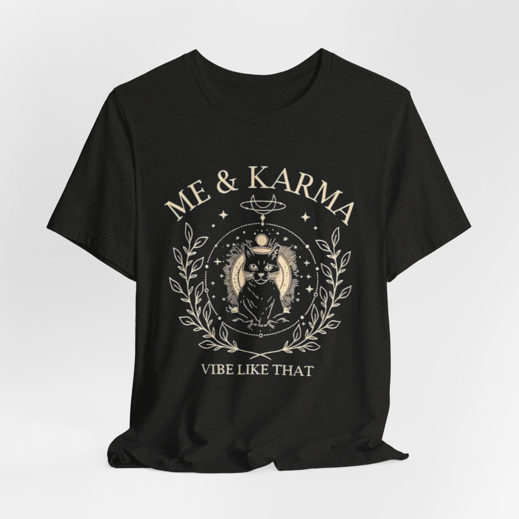 Karma Vibes Tee, Spiritual T-Shirt, Boho Shirt, Yoga Apparel, Gift for Her, Casual Fashion