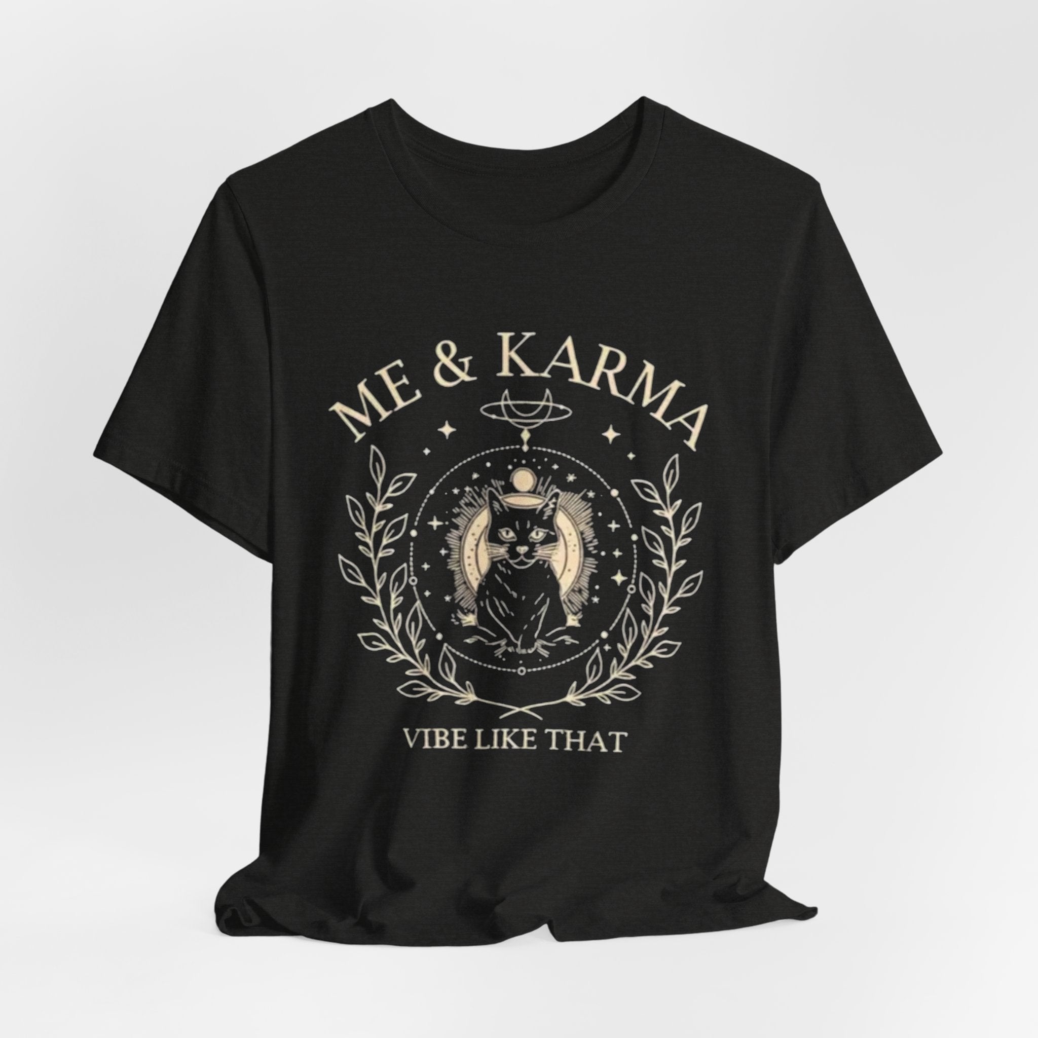 Karma Vibes Tee, Spiritual T-Shirt, Boho Shirt, Yoga Apparel, Gift for Her, Casual Fashion