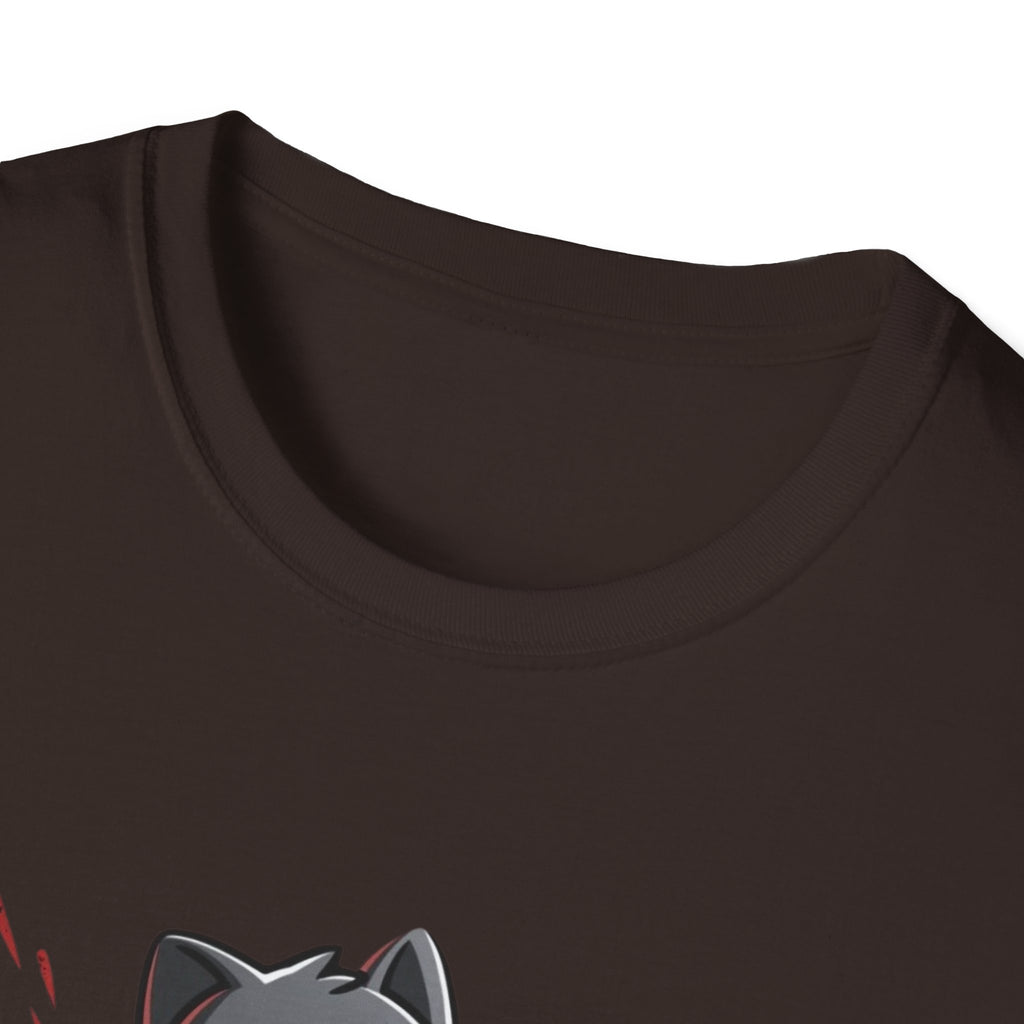 Anti-Murder Juice Cat T-Shirt | Cute Dark Humor Coffee Tee