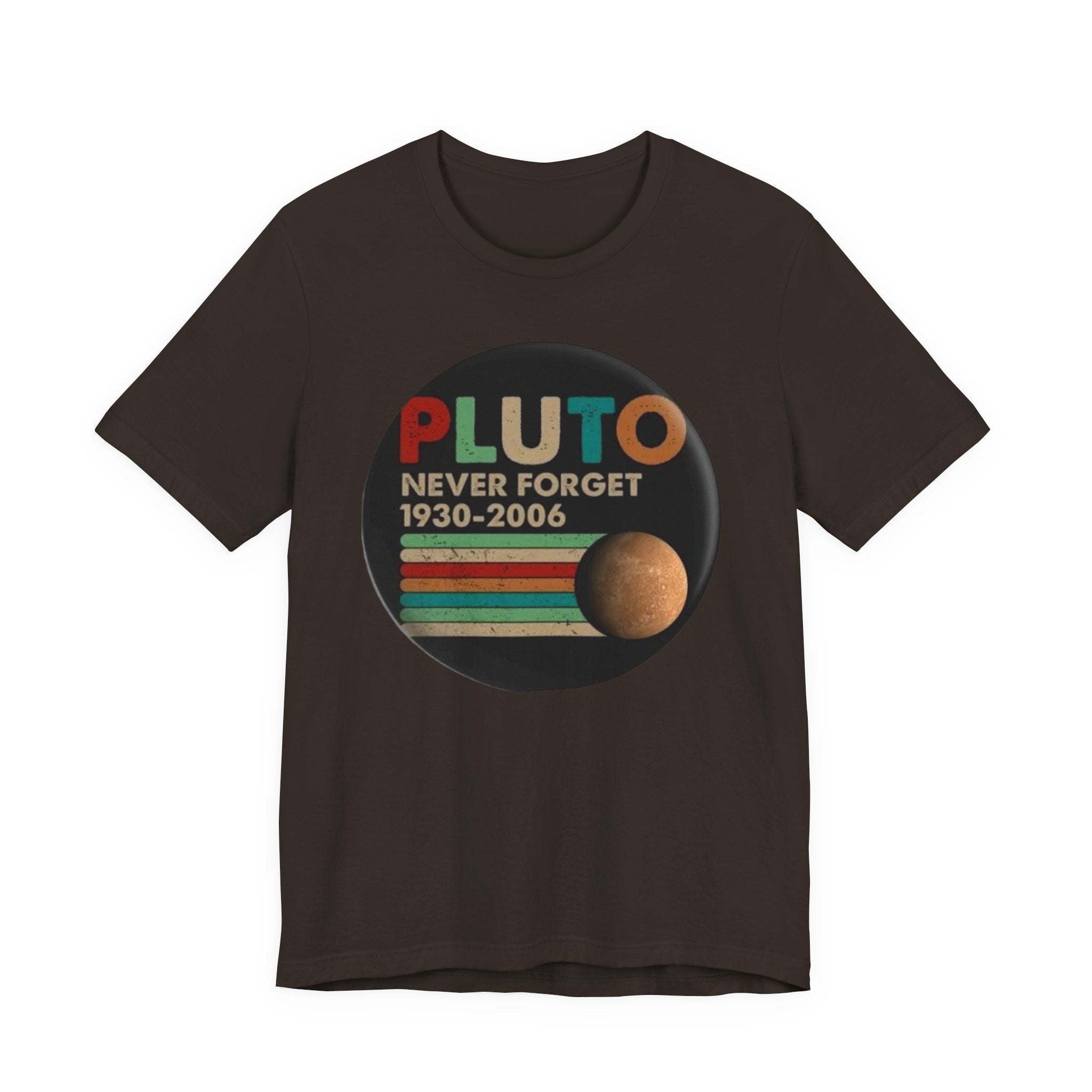 Pluto Never Forget 1930-2006 Tee | Planet Retro Astronomy Tee