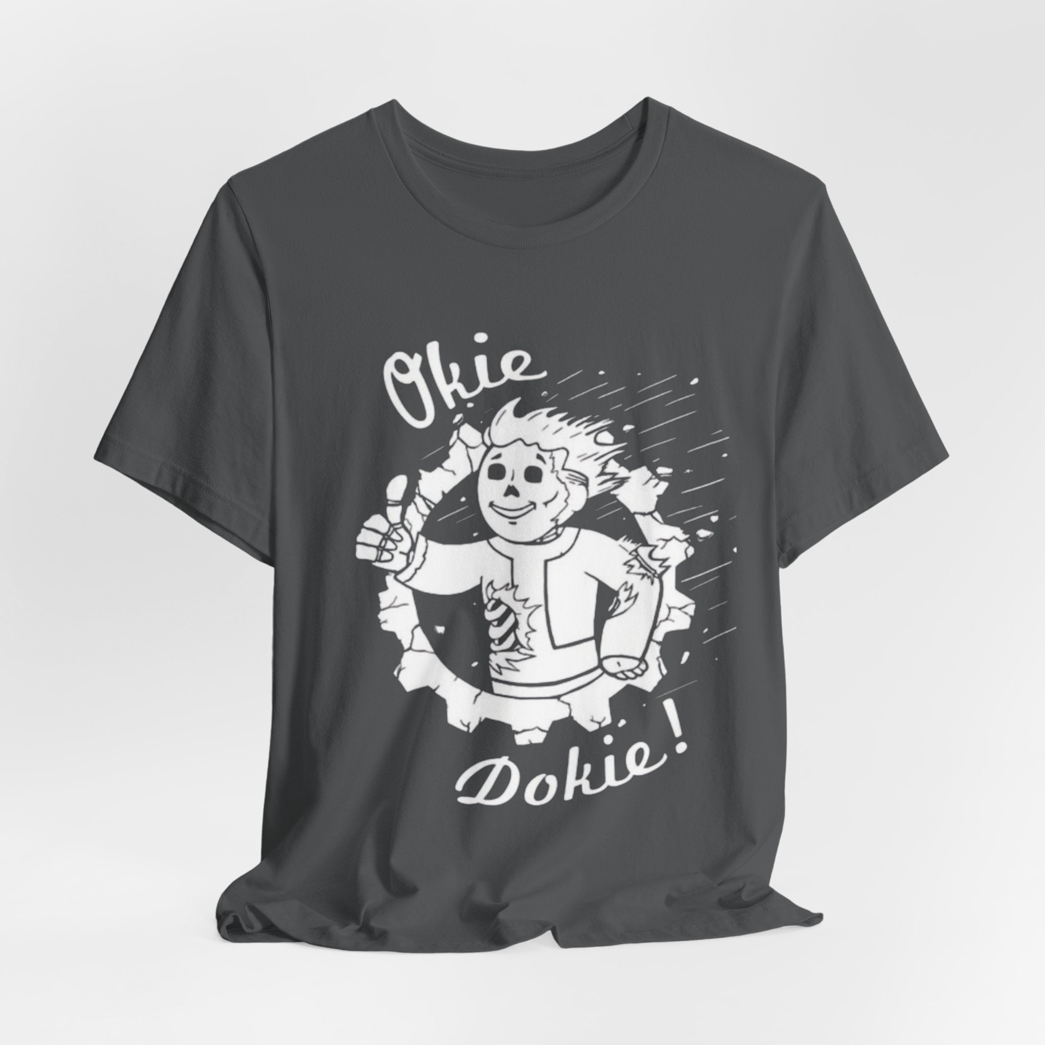 Okie Dokie! Retro Thumbs-Up Graphic Tee, Fallout tee
