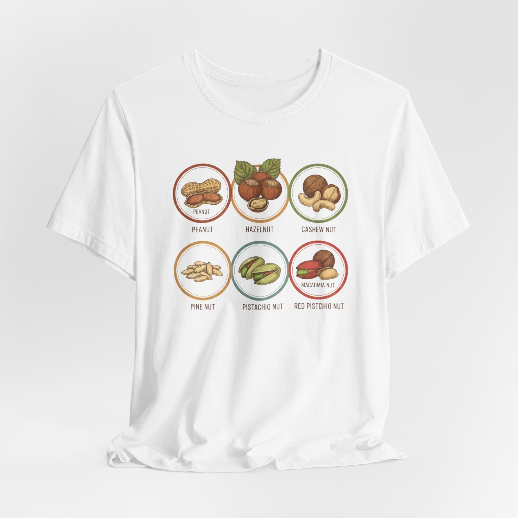Tree Nut Food Icons T-Shirt | Funny tree nut shirt, Best in show tee, Illustrations