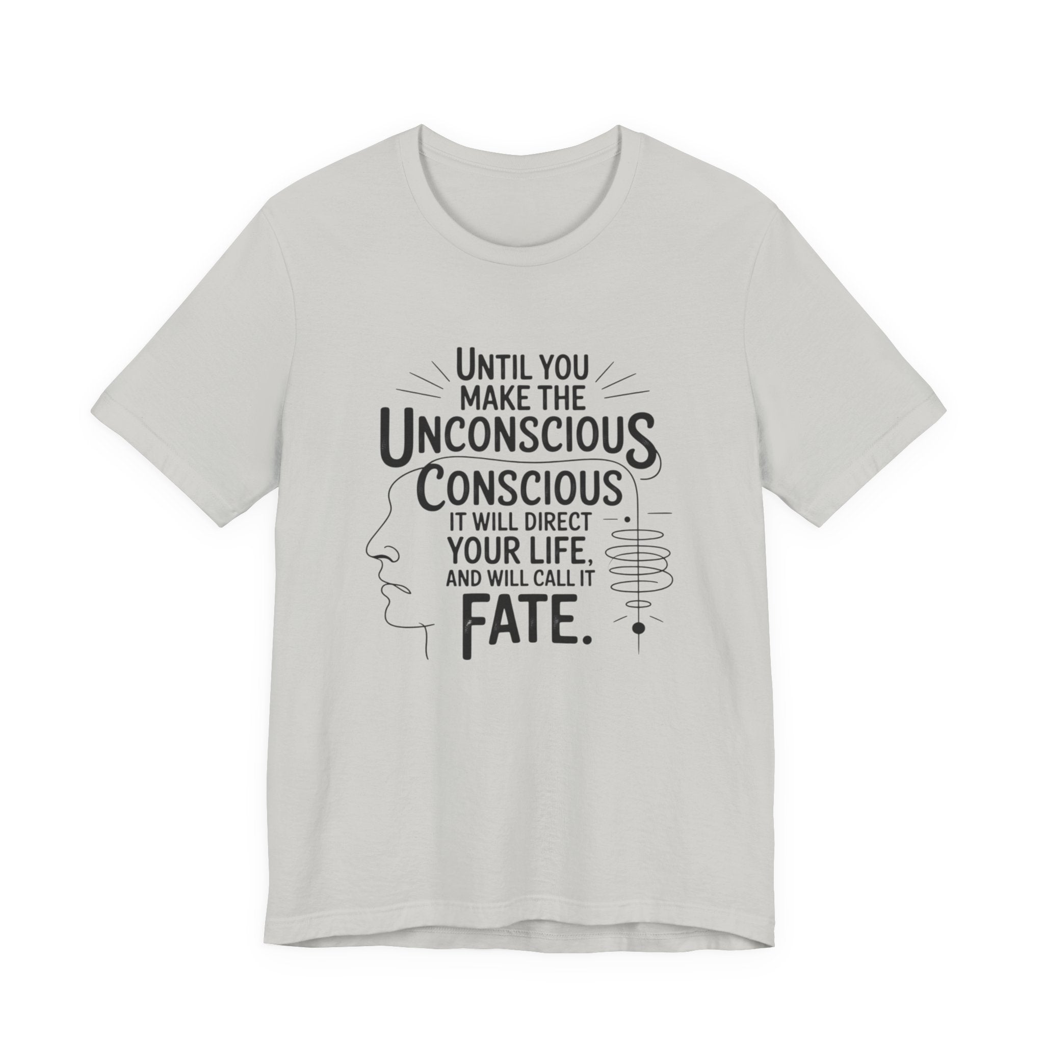 Carl Jung tee, Inspirational Quote Tee, Unisex Jersey Tee, Mindfulness T-Shirt, Motivational Shirt, Gift for Growth and Self-Discovery