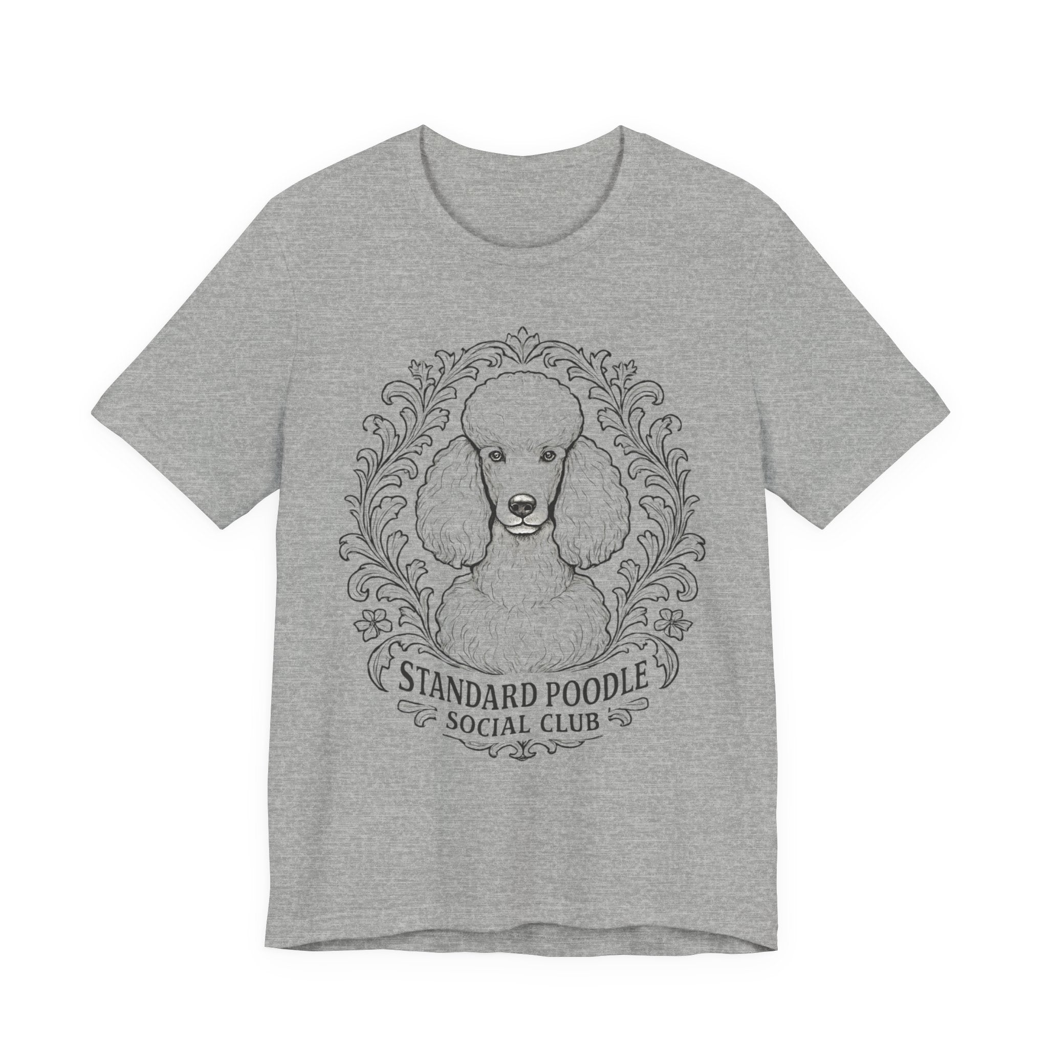 Standard Poodle Social Club Tee, Dog Lover Shirt, Pet Owner Gift, Canine Apparel, Animal Lovers T-Shirt, Unisex Short Sleeve Top