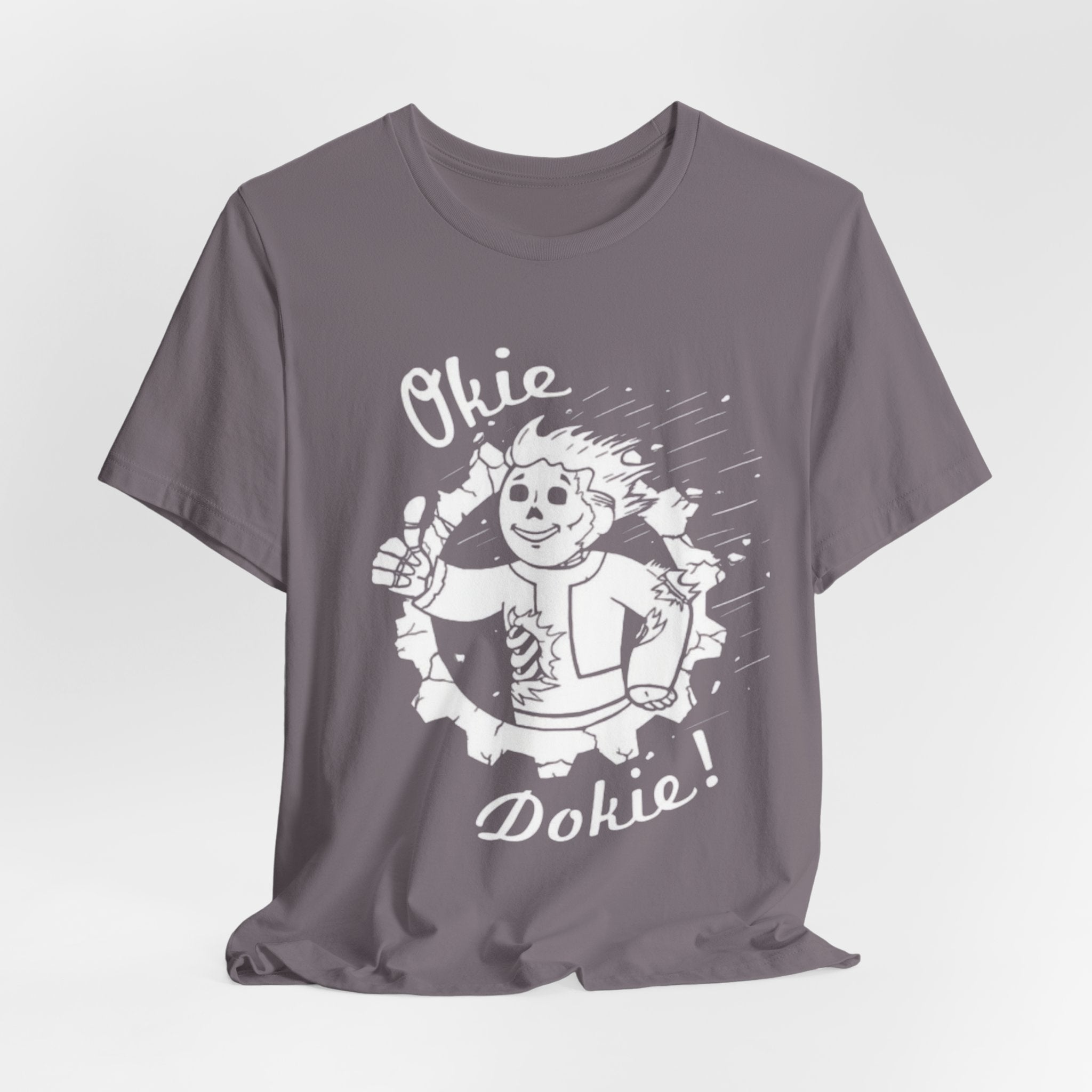 Okie Dokie! Retro Thumbs-Up Graphic Tee, Fallout tee