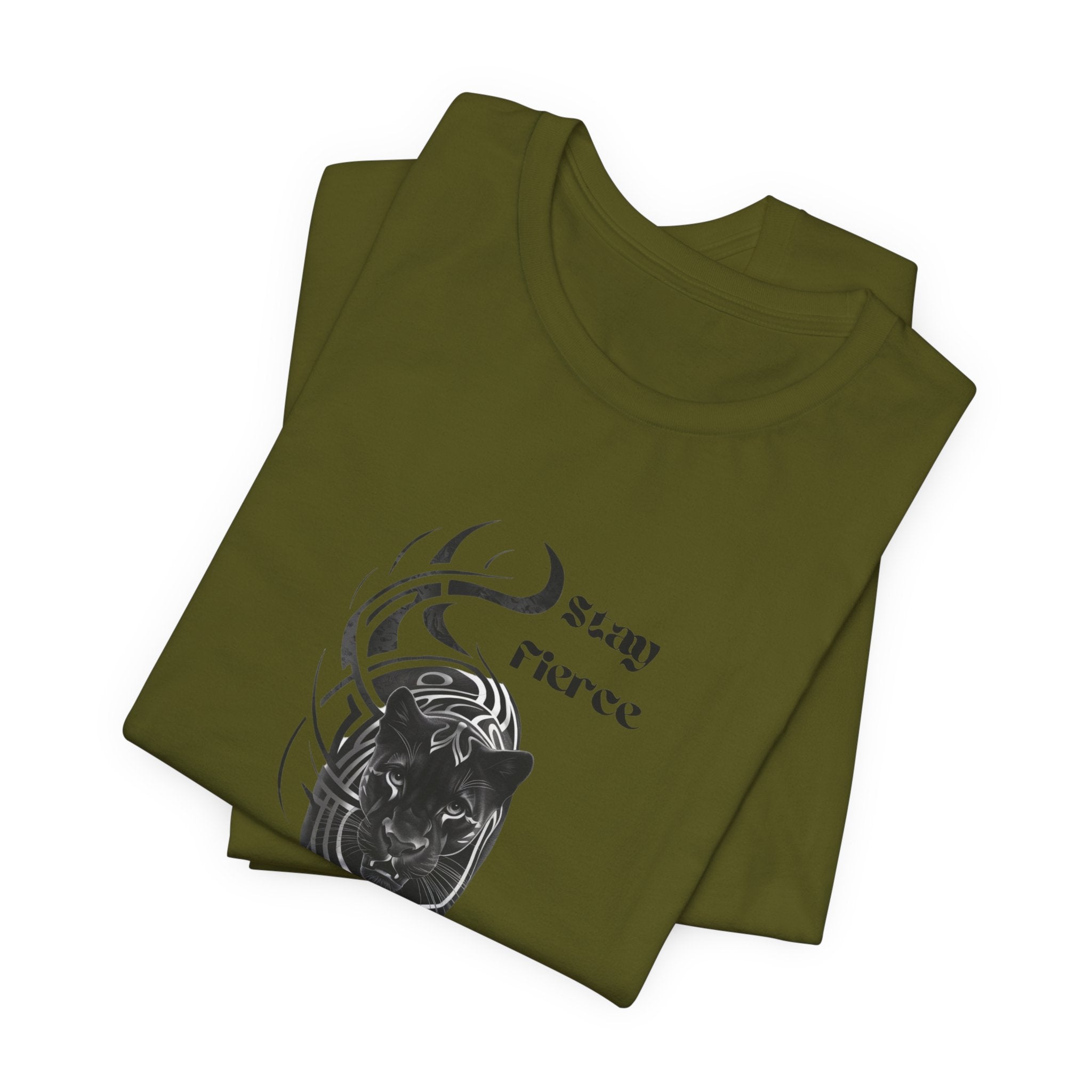 Stay fierce, Black Panther Motivational Inspirational  Bella Canvas soft Unisex Jersey Short Sleeve Tee