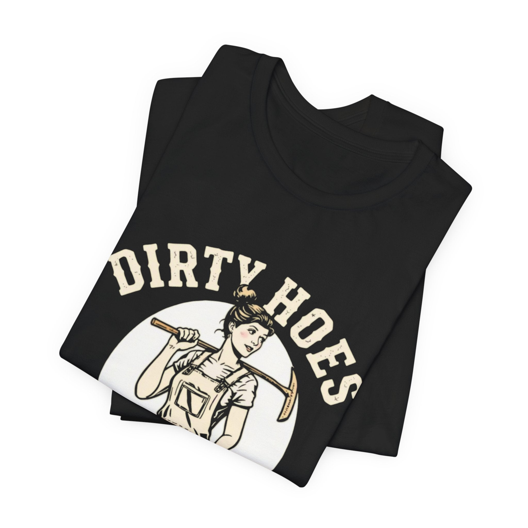 Dirty Hoes gardening Logo Tee | White Short Sleeve Shirt