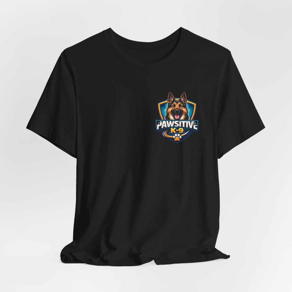 Pawsitive K-9 Dog Training Tee — "Pawsitive" Logo & Phone Number
