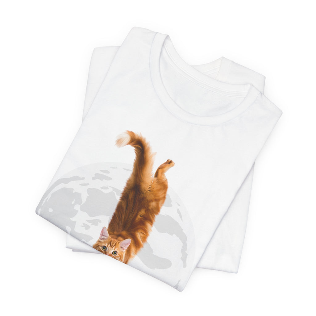 I Understand Cat Moon illustration tee | Ginger Cat, Moon Graphic Shirt