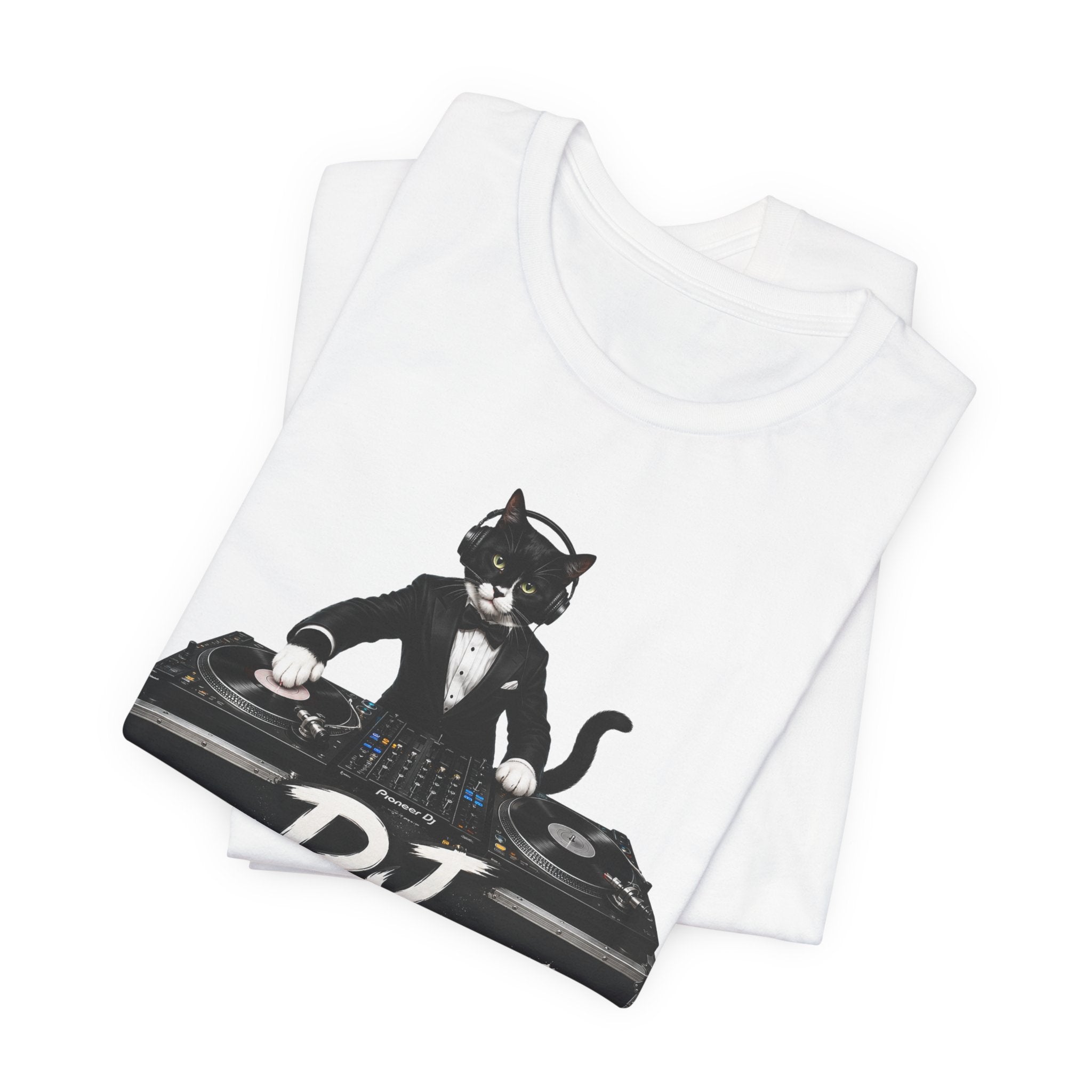 DJ Whiskers Cat DJ T-Shirt