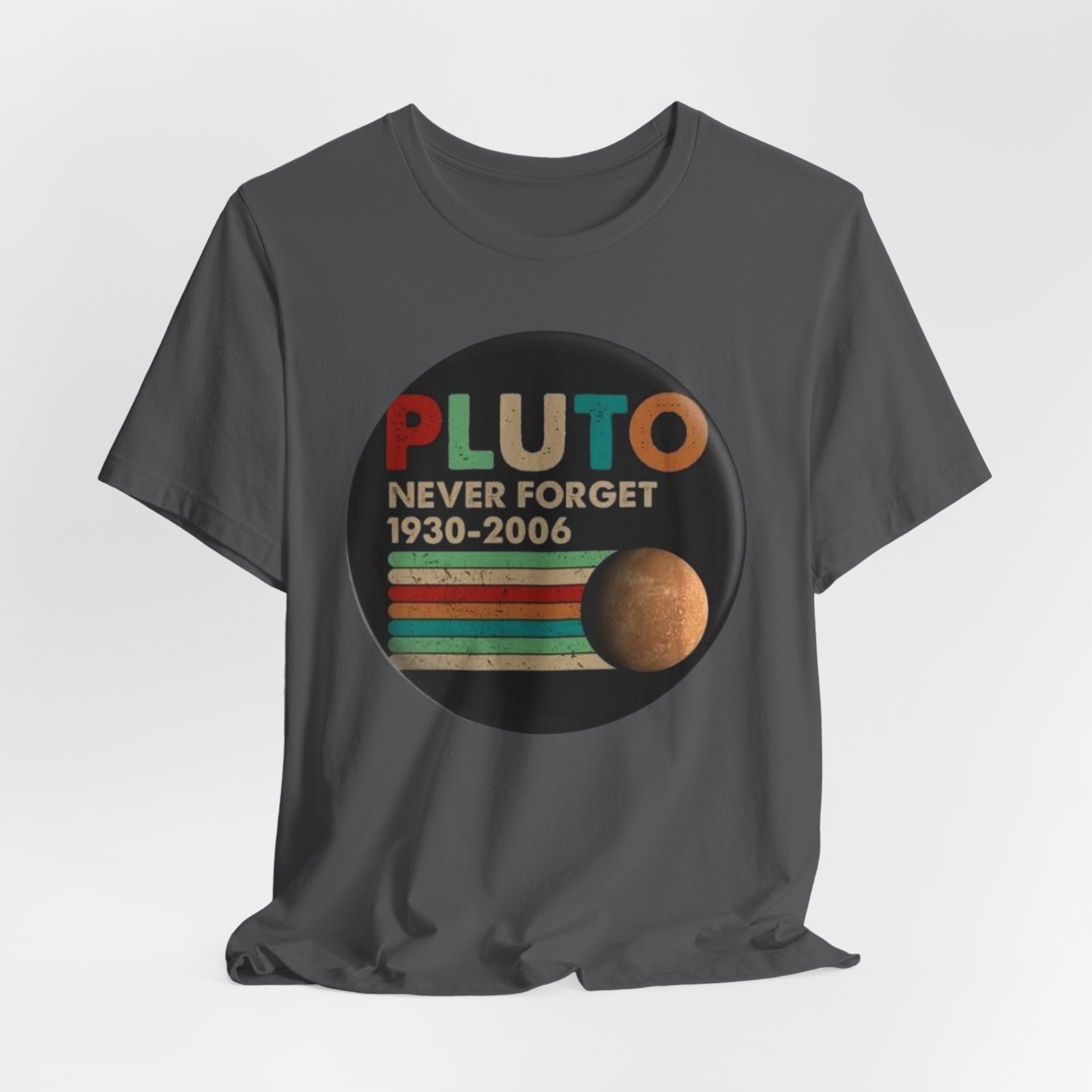 Pluto Never Forget 1930-2006 Tee | Planet Retro Astronomy Tee