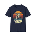 Cupid Stunt Skateboarding Cherub T-Shirt | Retro Sunset Graphic,  Valentines day shirt