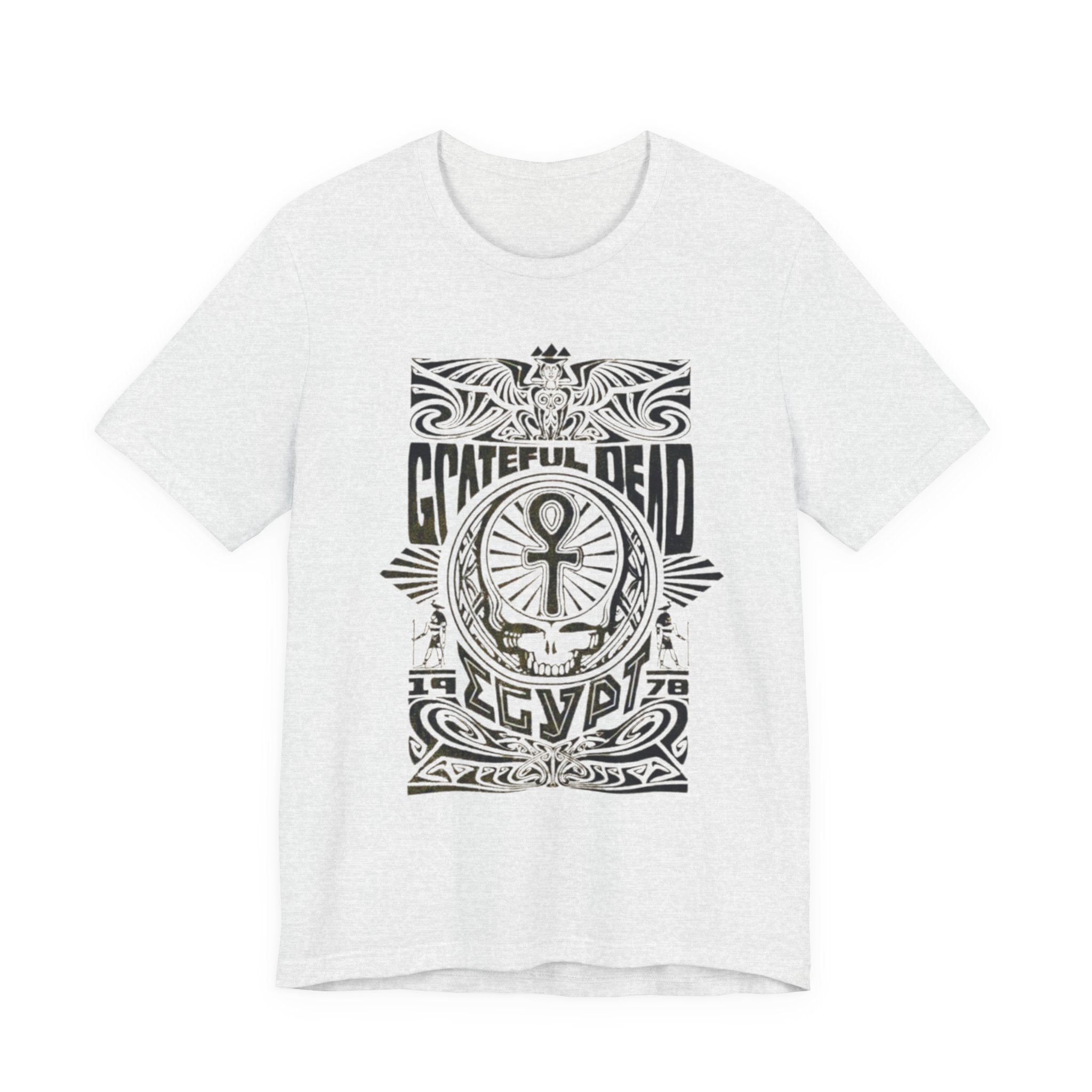 Grateful Dead Skull Ankh Graphic Tee | Vintage Band Poster Style