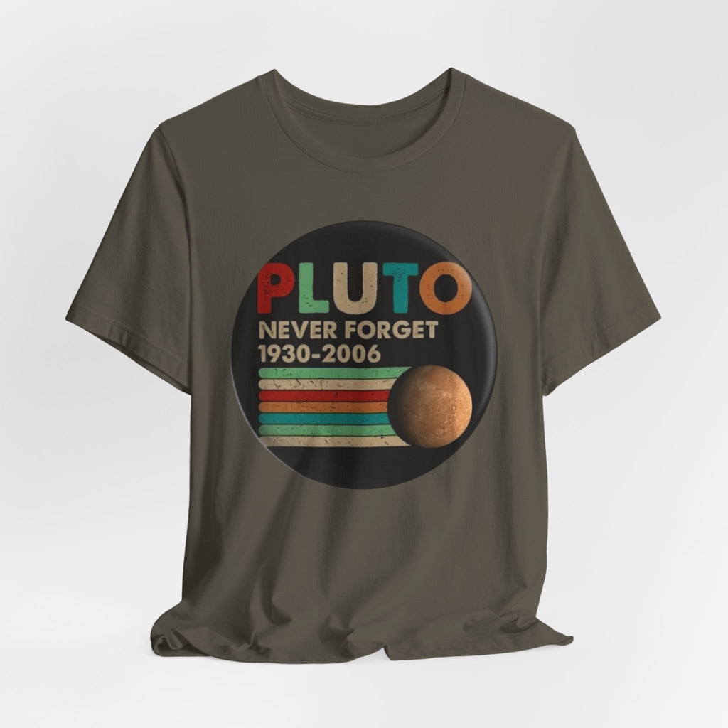 Pluto Never Forget 1930-2006 Tee | Planet Retro Astronomy Tee