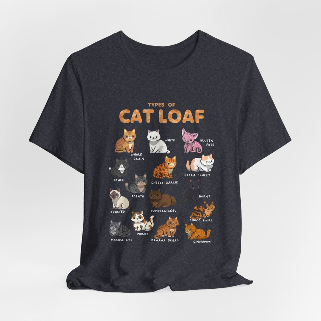 Types of Cat Loaf T-Shirt | Cute Cat Pose Illustration, Cat Lover Tee