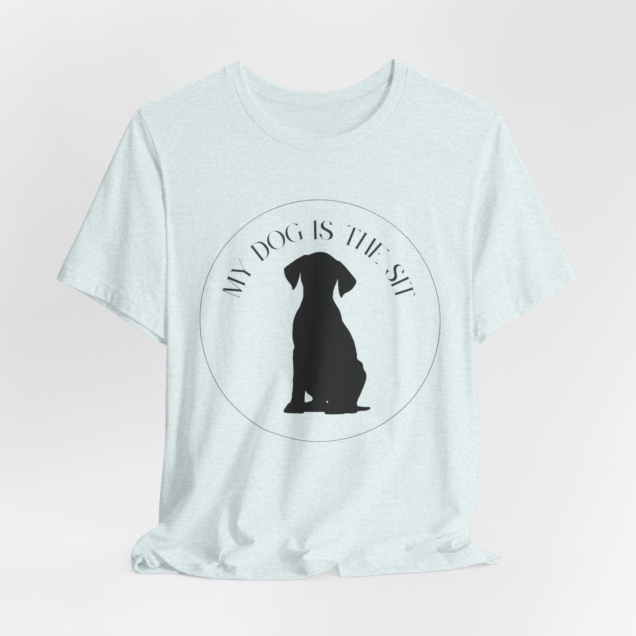 Funny Dog Lover Tee, Unisex T-Shirt, Dog Owner Gift, Sit Stay Shirt, Best Dog Ever, Short Sleeve Top