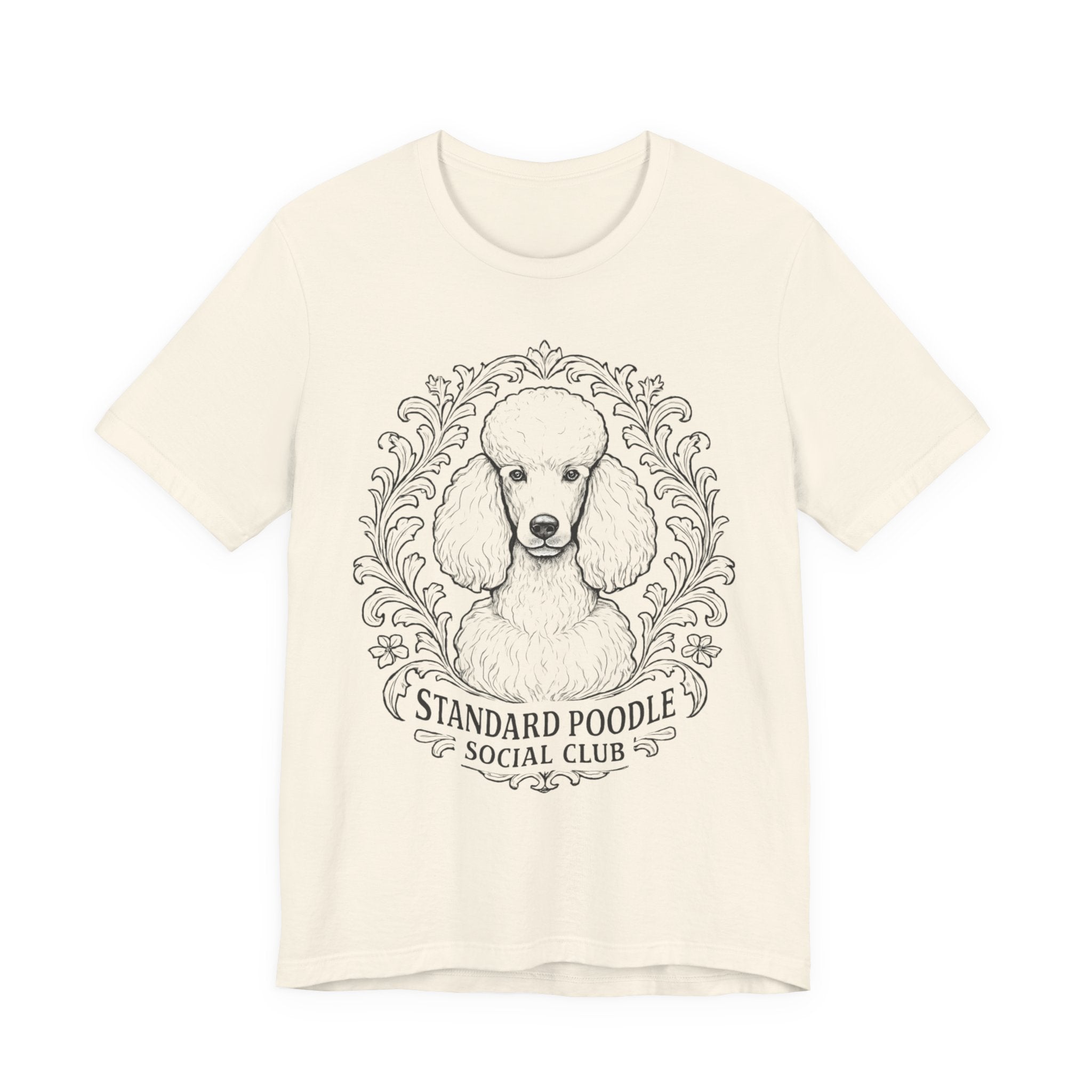 Standard Poodle Social Club Tee, Dog Lover Shirt, Pet Owner Gift, Canine Apparel, Animal Lovers T-Shirt, Unisex Short Sleeve Top