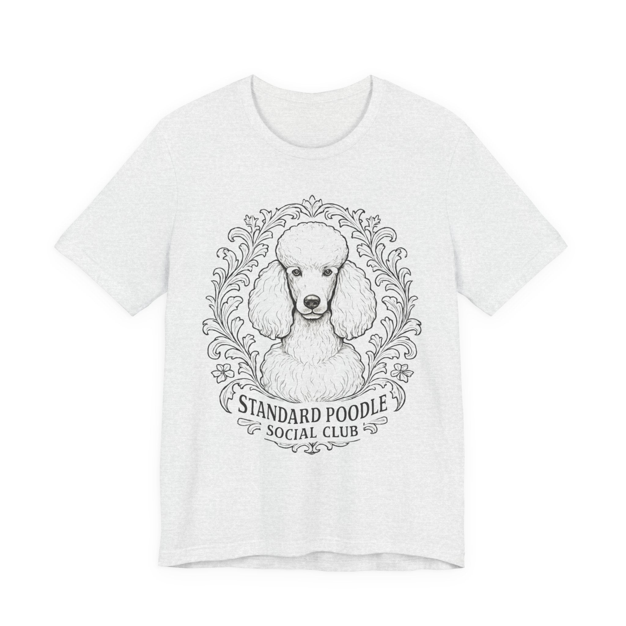 Standard Poodle Social Club Tee, Dog Lover Shirt, Pet Owner Gift, Canine Apparel, Animal Lovers T-Shirt, Unisex Short Sleeve Top