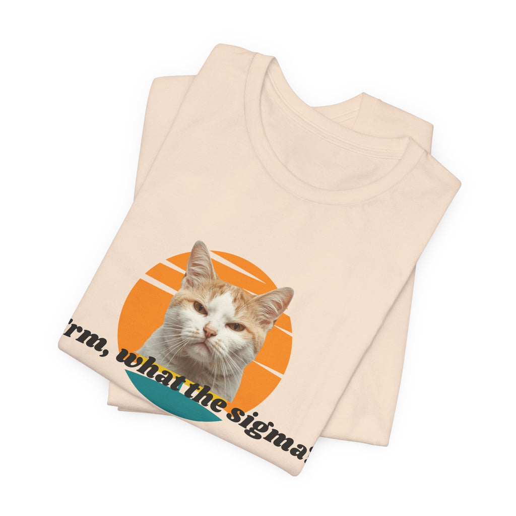 Grumpy Cat Sunset Graphic Tee | "Erm, what the sigma?" Text