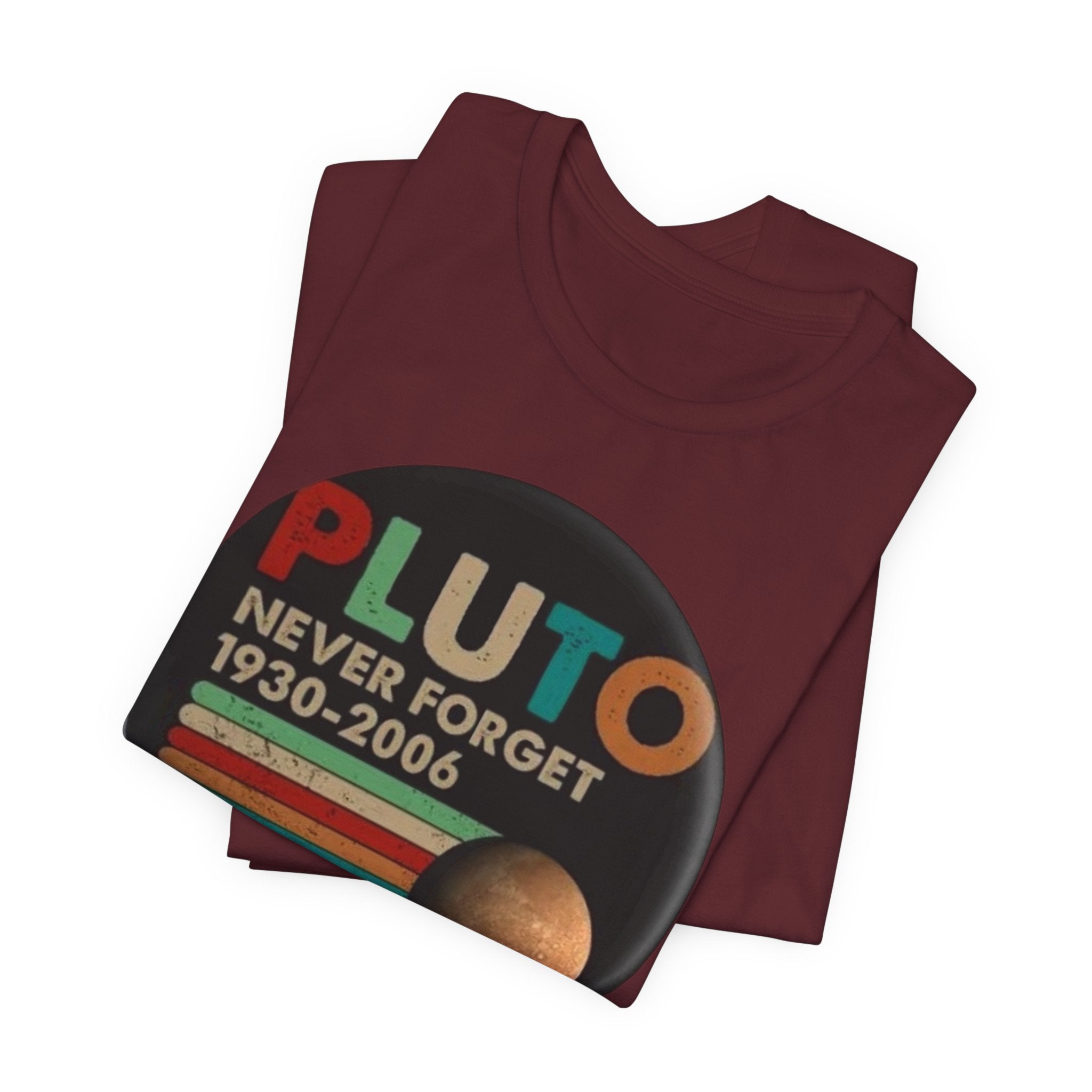 Pluto Never Forget 1930-2006 Tee | Planet Retro Astronomy Tee