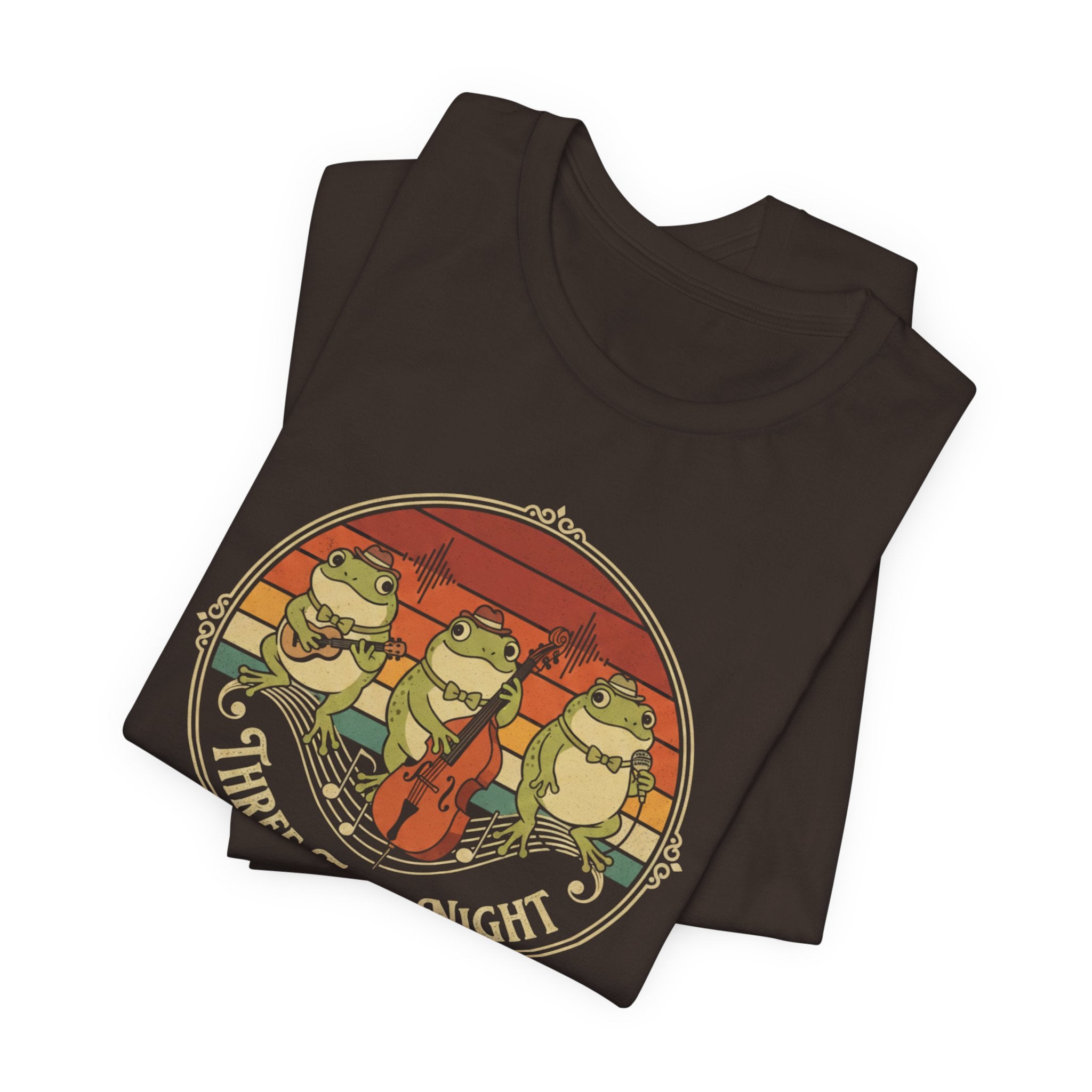 Three Frog Night T-Shirt | Retro Frog Band Graphic Tee