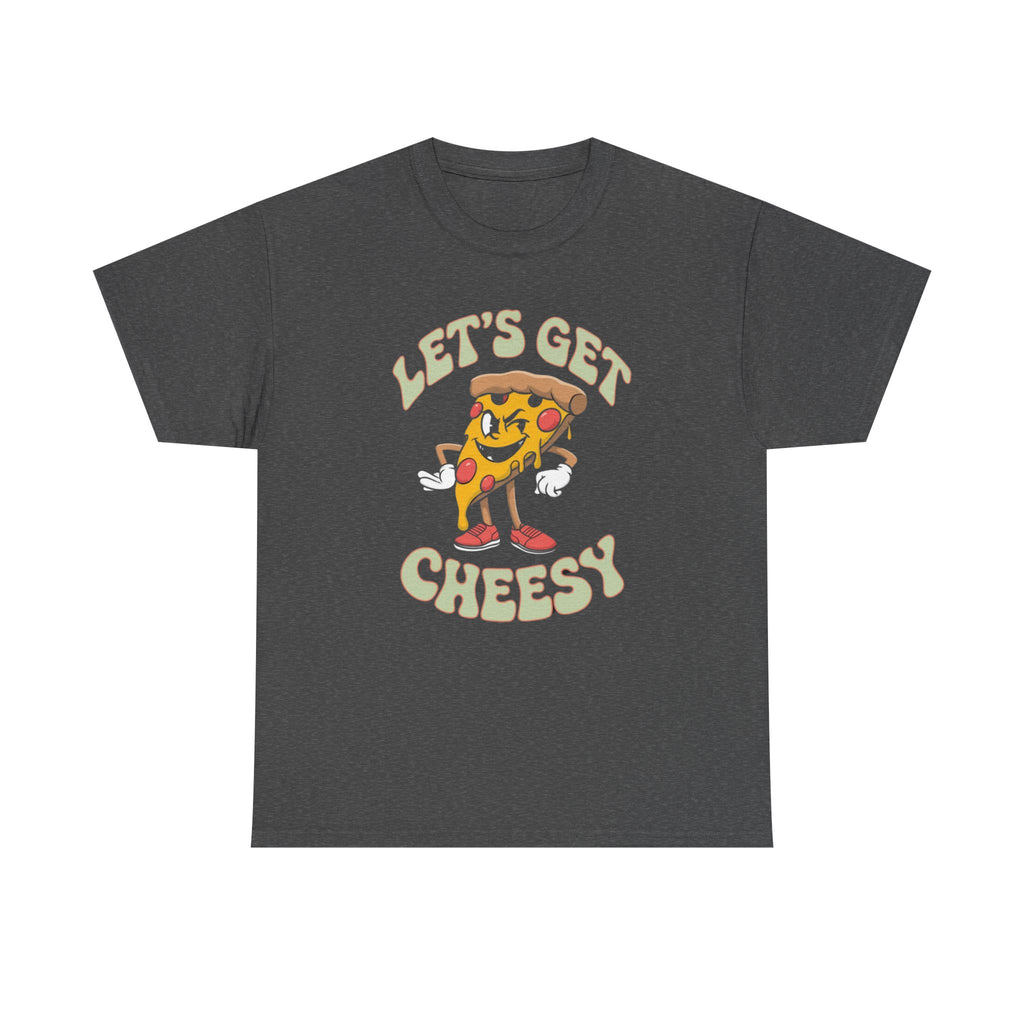Funny Pizza Unisex Tee, Let's Get Cheesy Shirt, Pizza Lover Gift, Cute Foodie T-Shirt, Food Pun Top, Men Women Pizza Tee