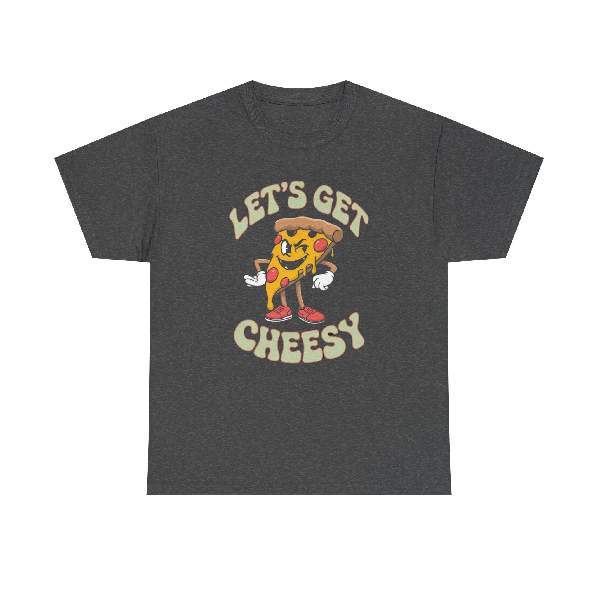 Funny Pizza Unisex Tee, Let's Get Cheesy Shirt, Pizza Lover Gift, Cute Foodie T-Shirt, Food Pun Top, Men Women Pizza Tee
