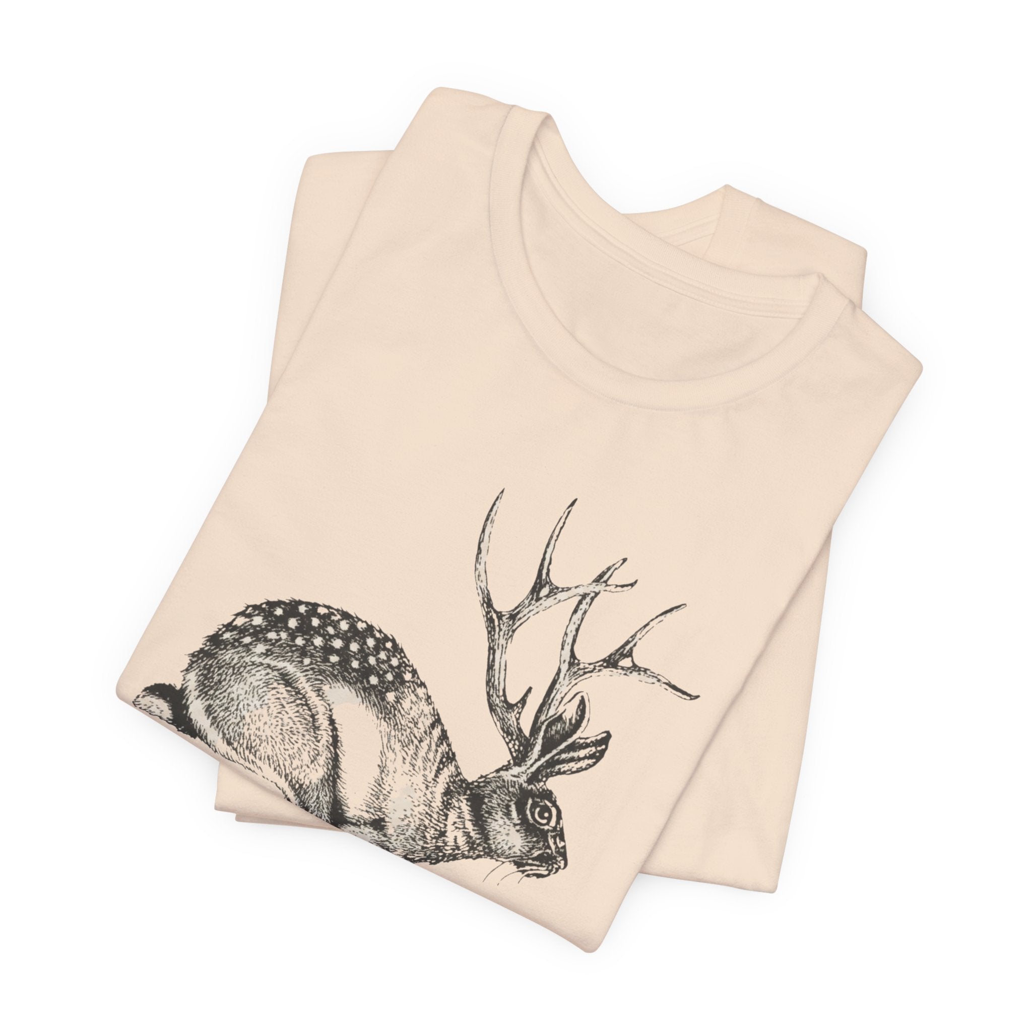 Gravity is a myth tee| hand -Drawn Jackalope Art, Script Motto