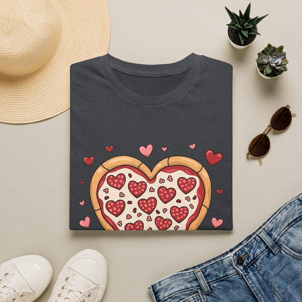 Pizza Heart T-Shirt, Foodie Tee, Love Pizza Shirt, Unisex Softstyle Tee, Pizza Lover Gift