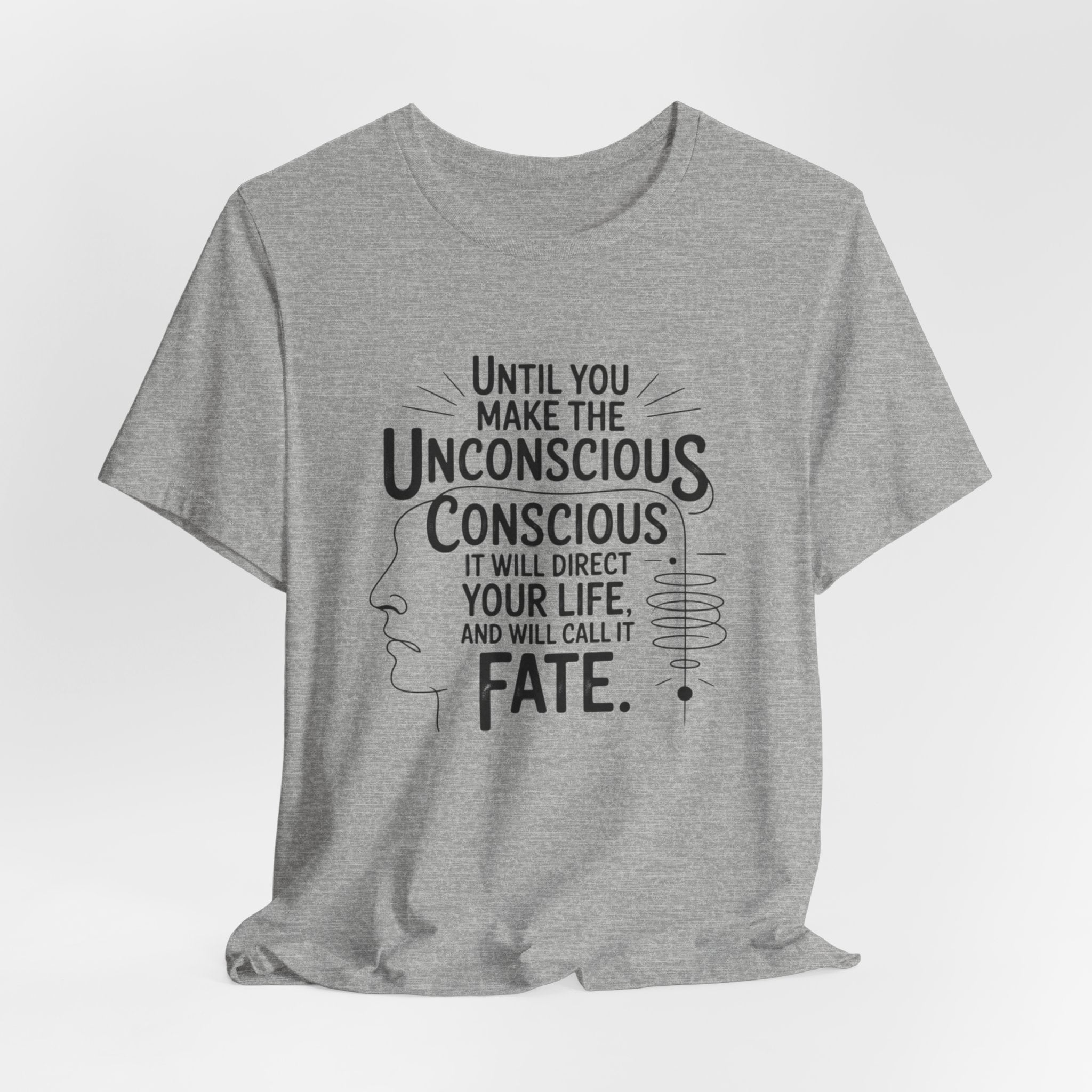 Carl Jung tee, Inspirational Quote Tee, Unisex Jersey Tee, Mindfulness T-Shirt, Motivational Shirt, Gift for Growth and Self-Discovery
